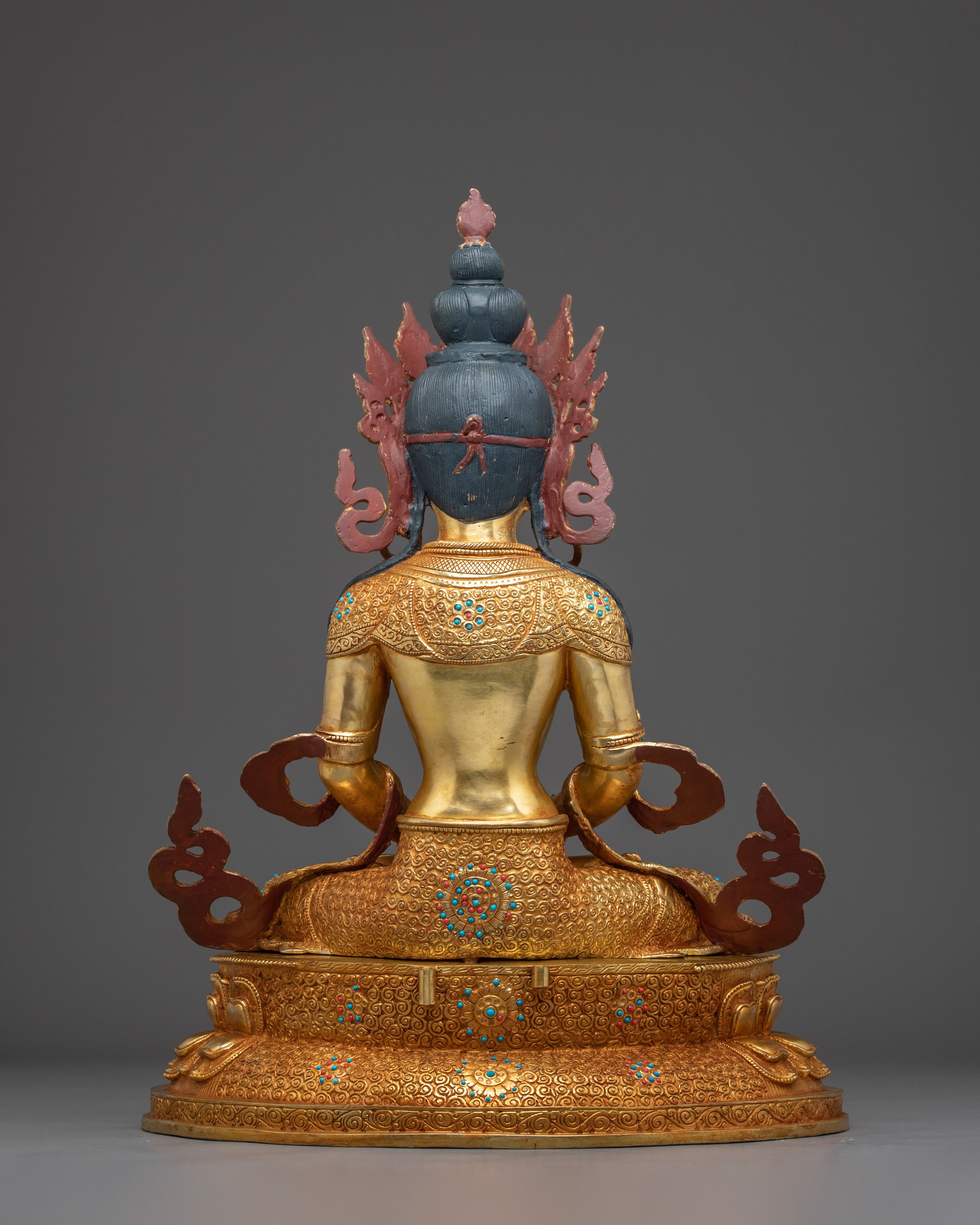 Buddhist Deity Amitayus Copper Statue | Deity for Longevity