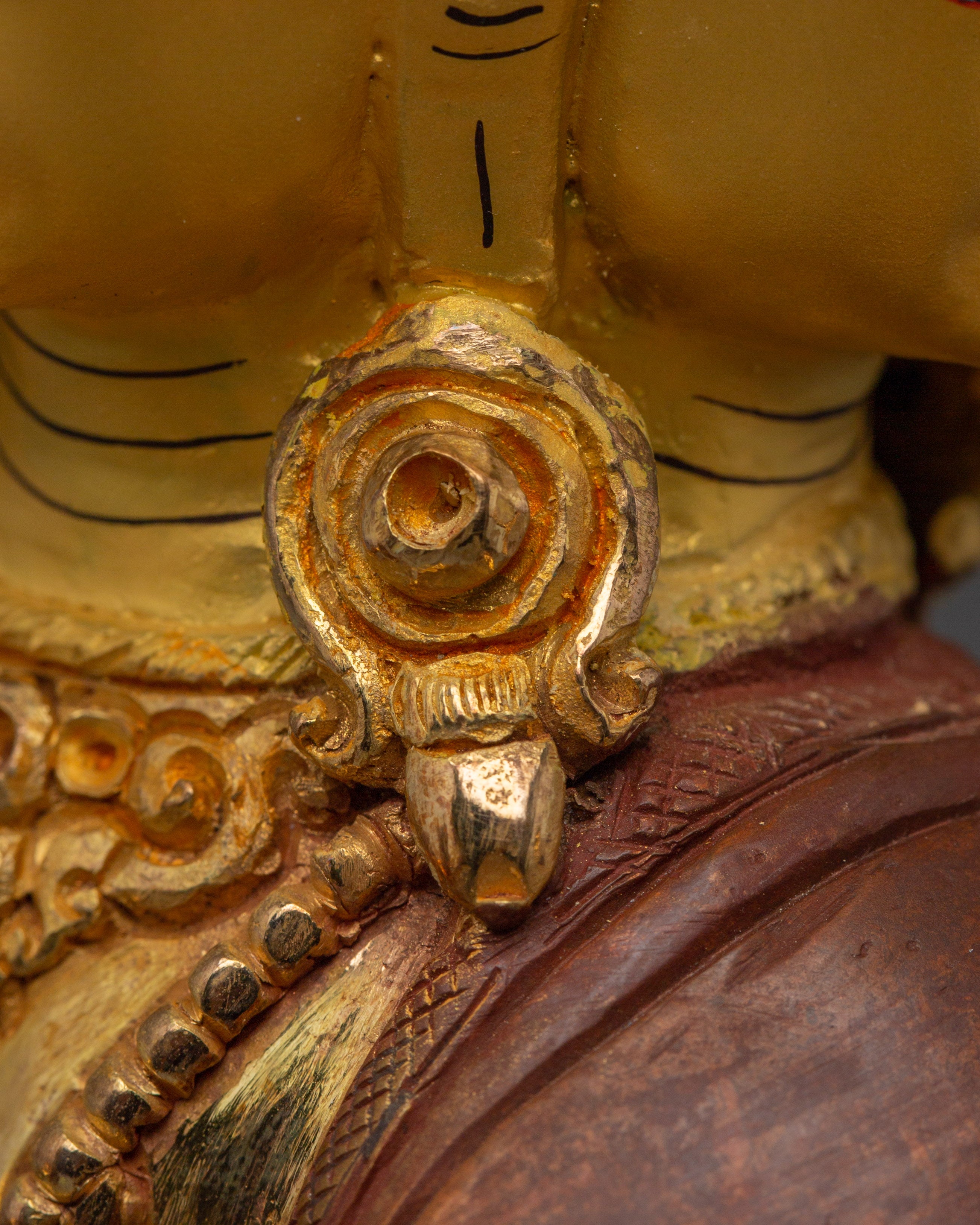 Maha Vajrasattva Gold Gilded Copper Statue | Powerful Buddhist Sculpture for Altar & Ritual