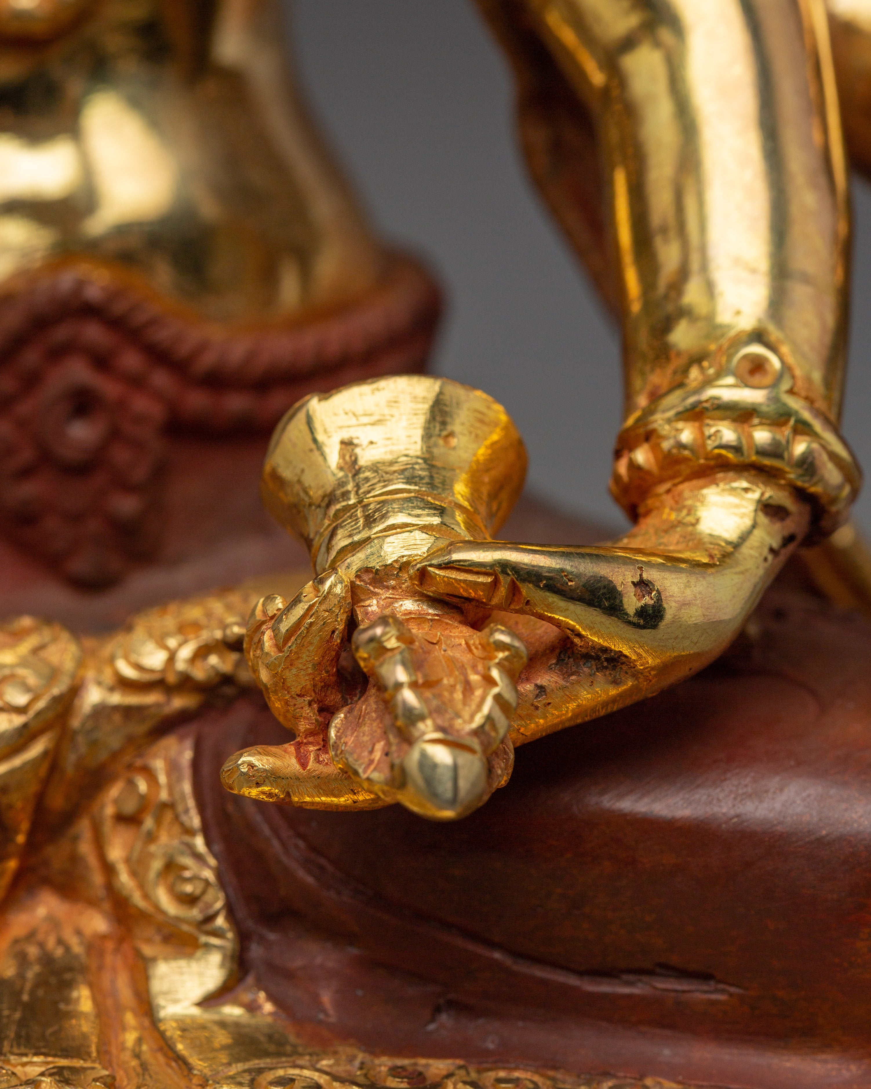 Maha Vajrasattva Gold Gilded Copper Statue | Powerful Buddhist Sculpture for Altar & Ritual