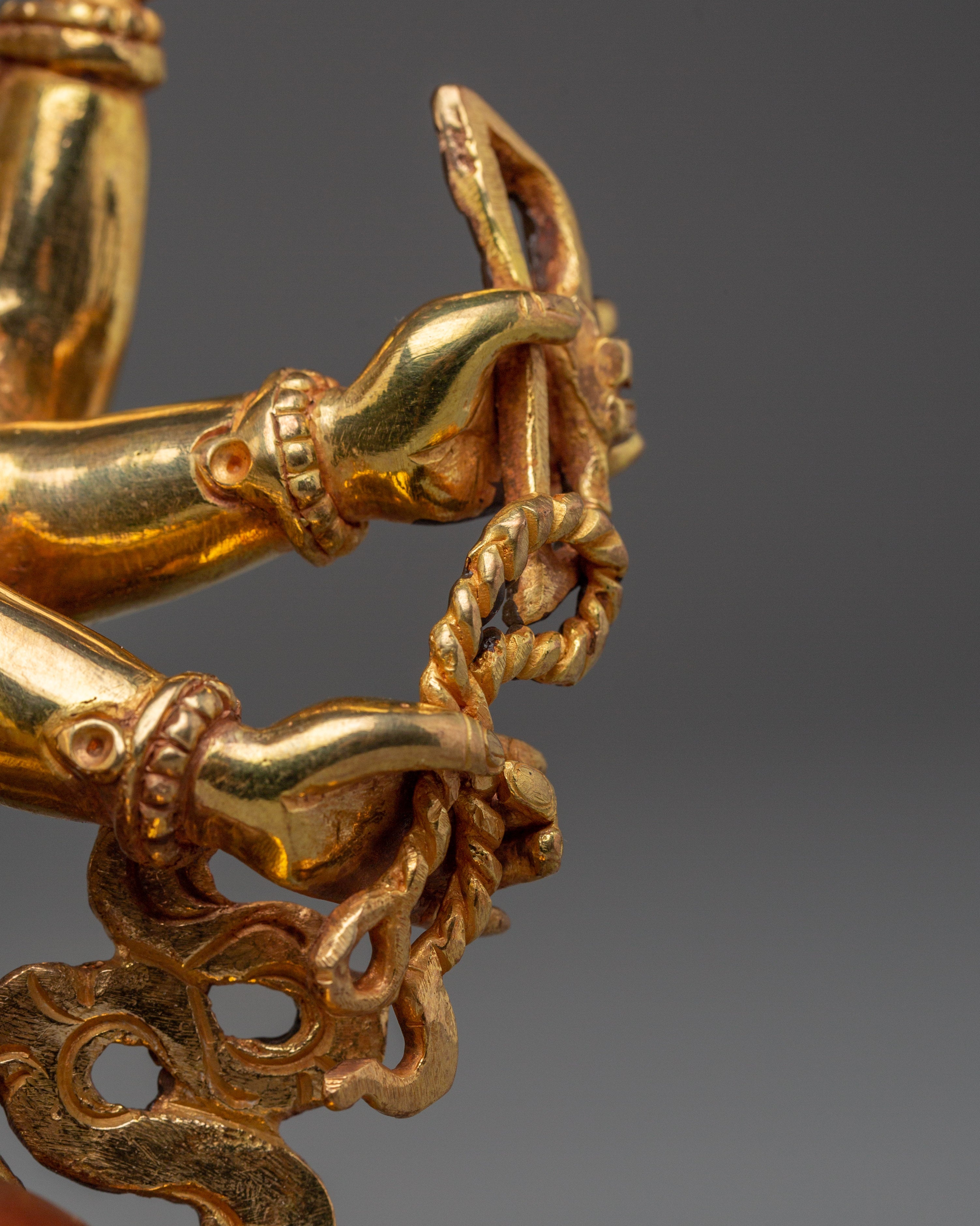 Maha Vajrasattva Gold Gilded Copper Statue | Powerful Buddhist Sculpture for Altar & Ritual