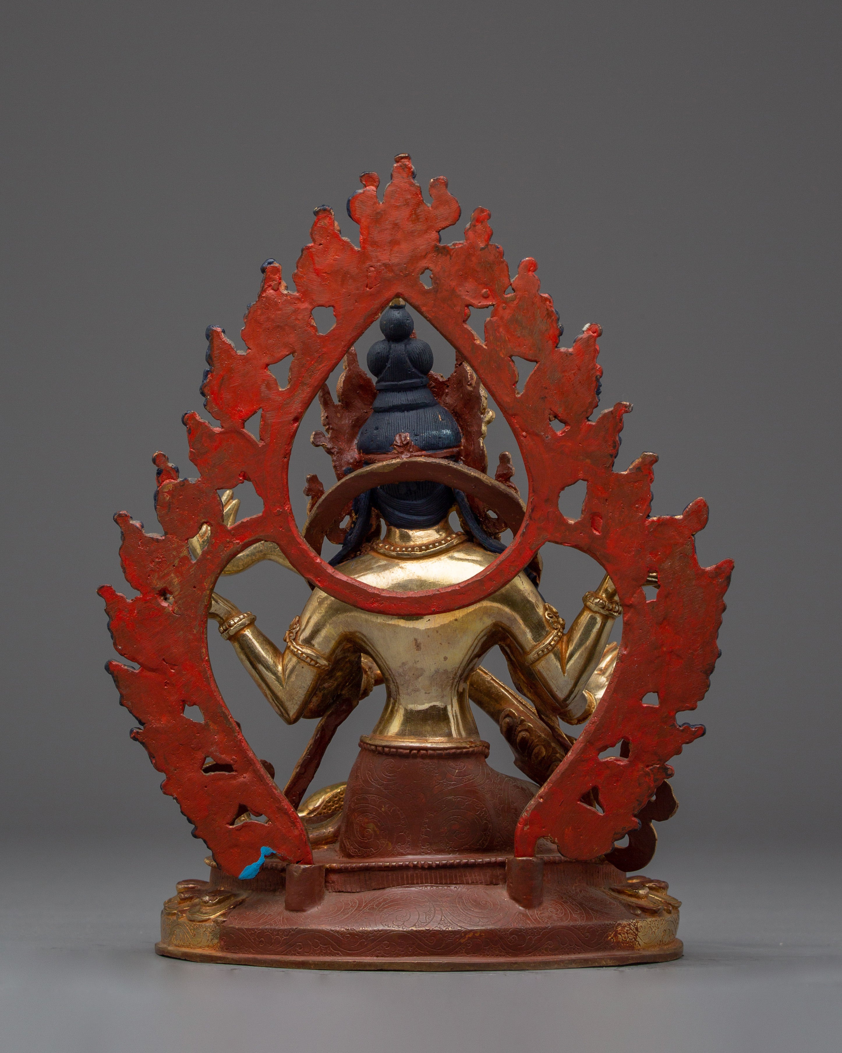 Saraswati Statue in 24K Gold-Gilded | Ideal for Altars, Meditation