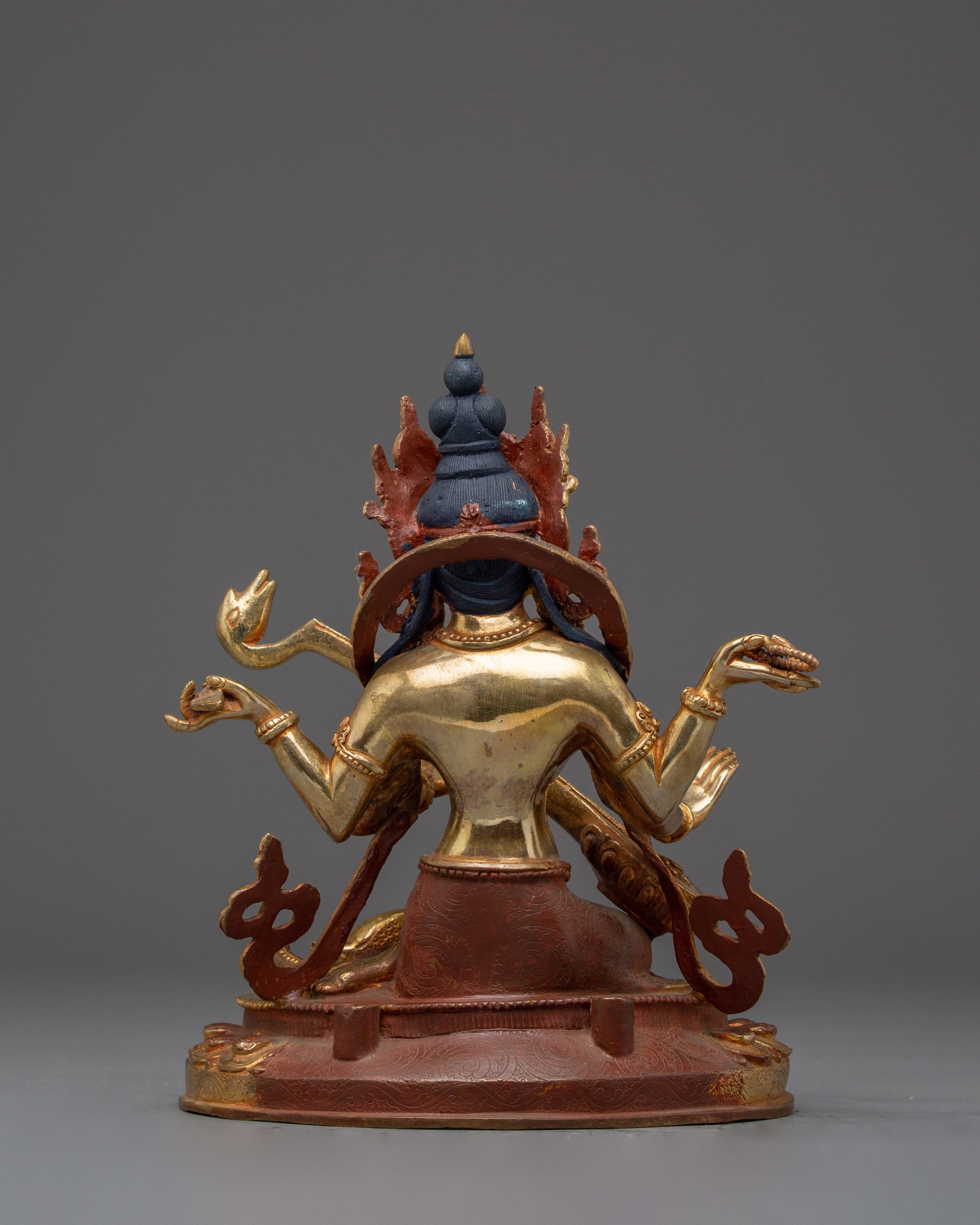 Saraswati Statue in 24K Gold-Gilded | Ideal for Altars, Meditation