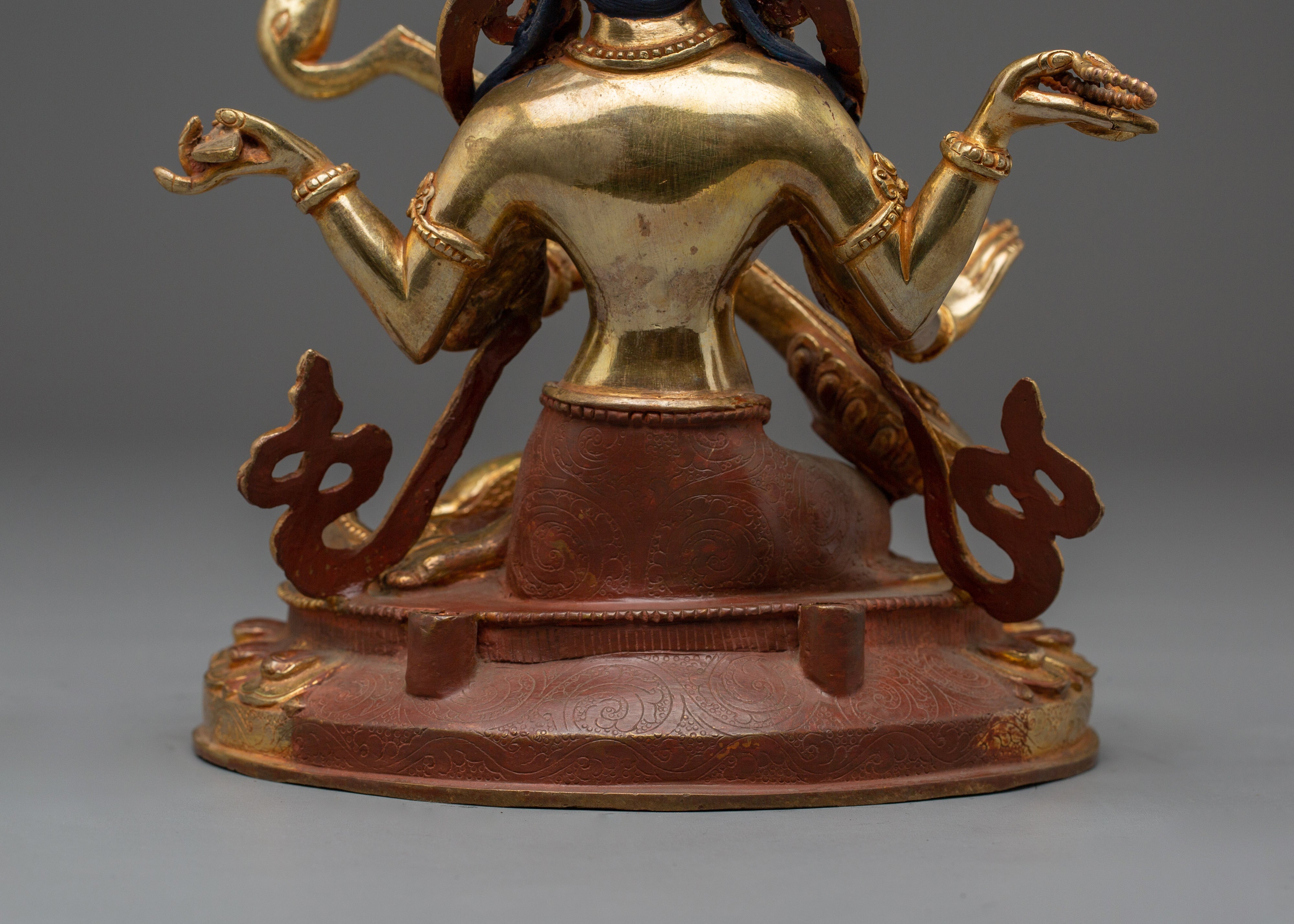 Saraswati Statue in 24K Gold-Gilded | Ideal for Altars, Meditation