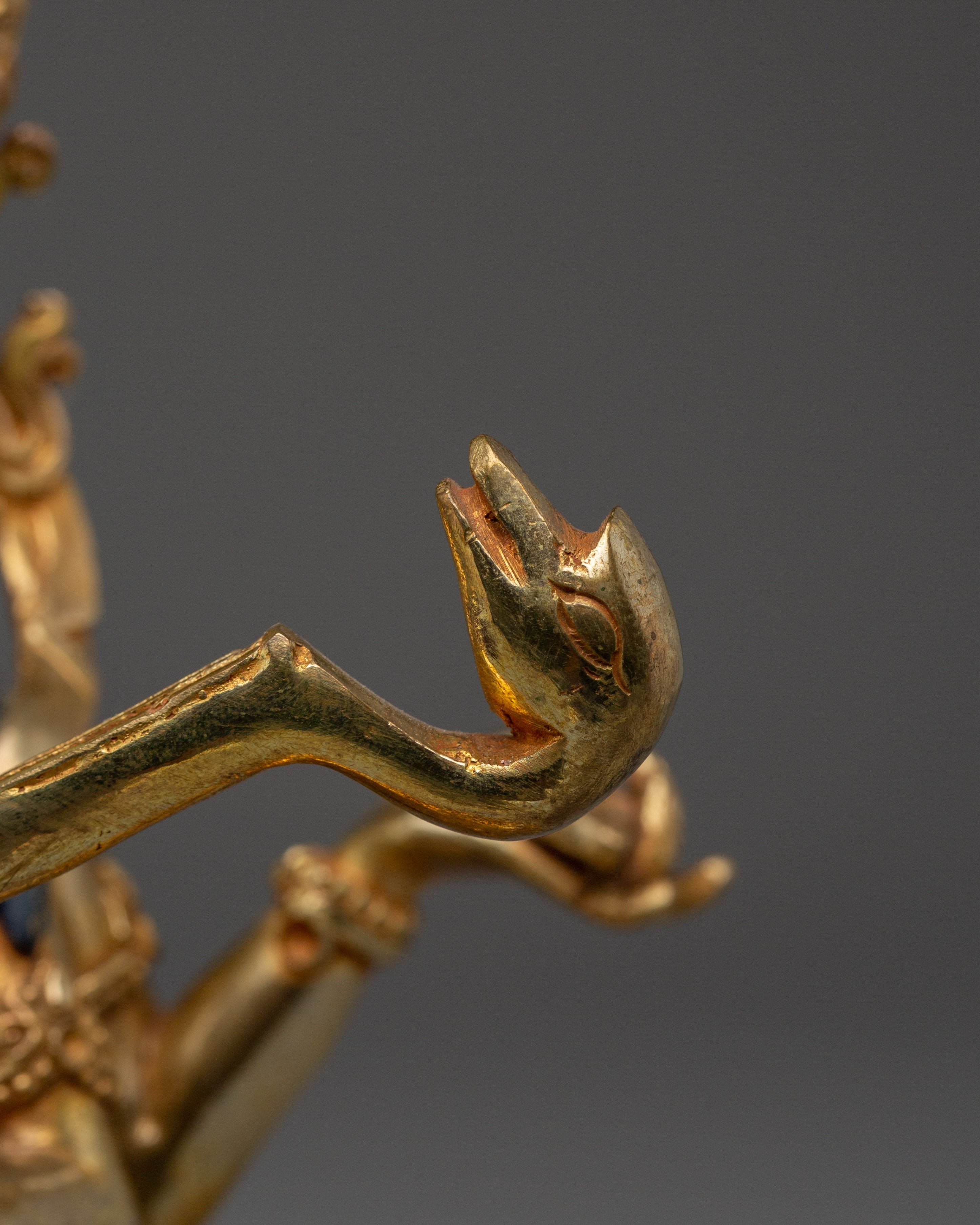 Saraswati Statue in 24K Gold-Gilded | Ideal for Altars, Meditation