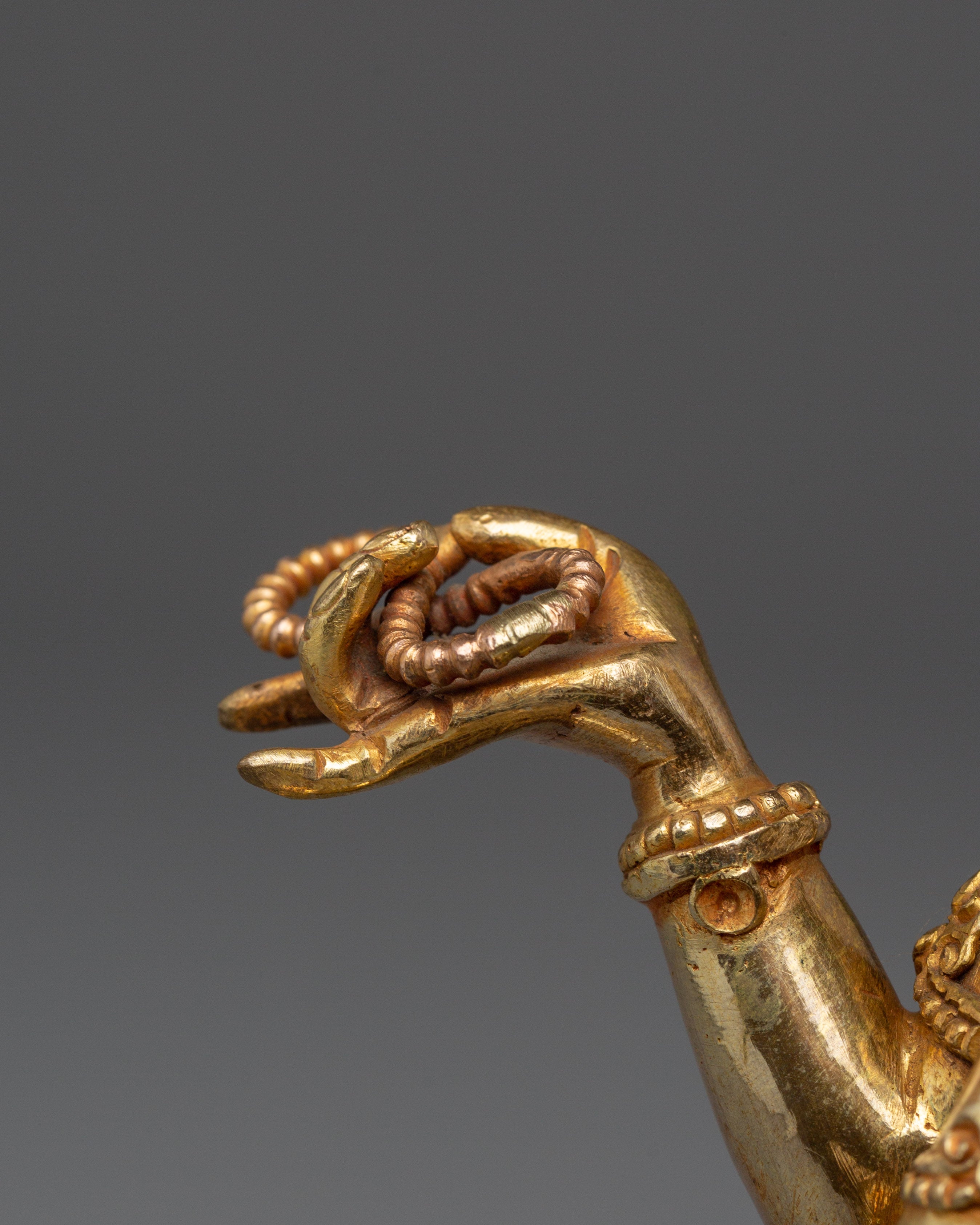 Saraswati Statue in 24K Gold-Gilded | Ideal for Altars, Meditation