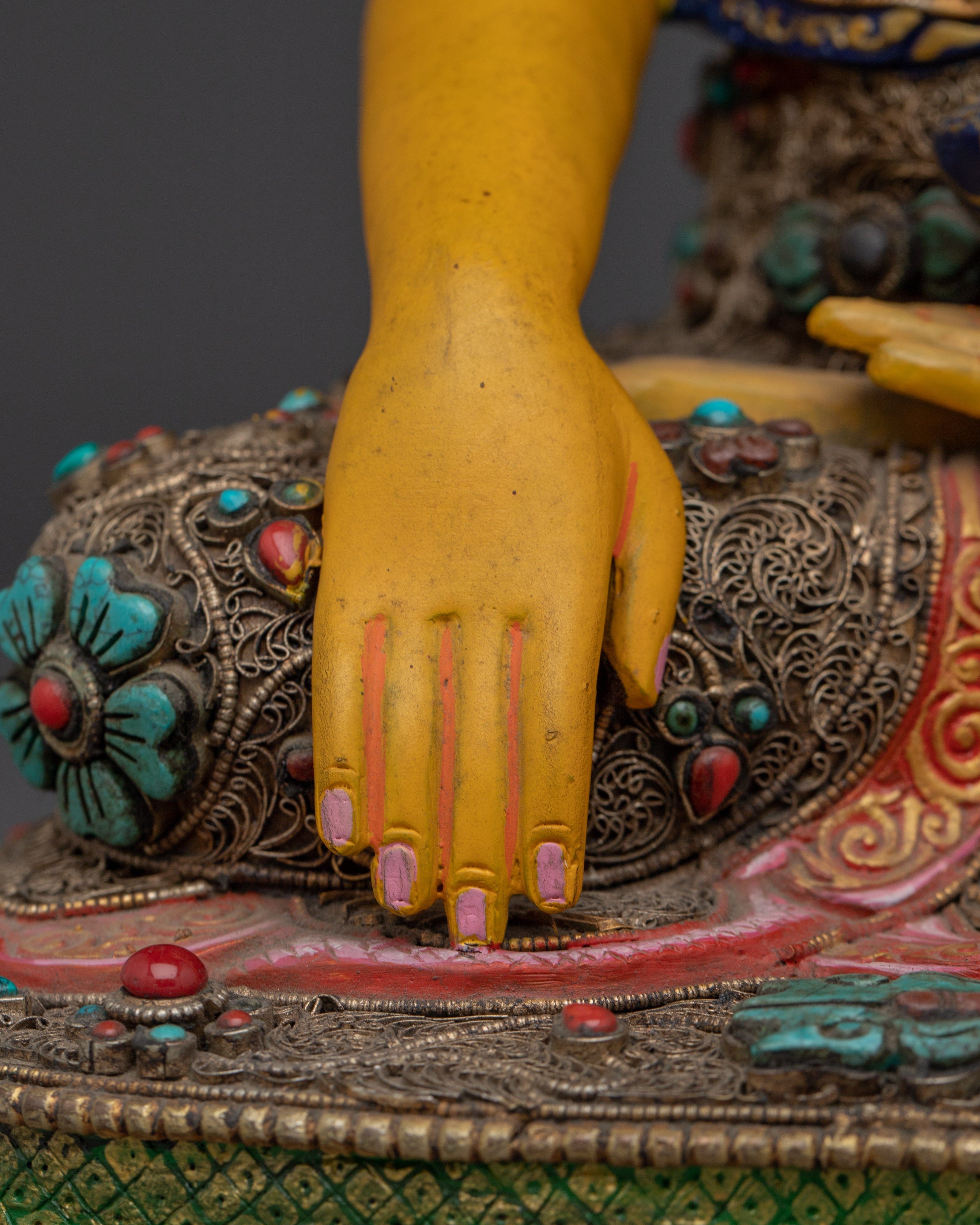 Golden Shakyamuni Buddha, Historical Buddha Artwork | Mindfulness and Wisdom Idol