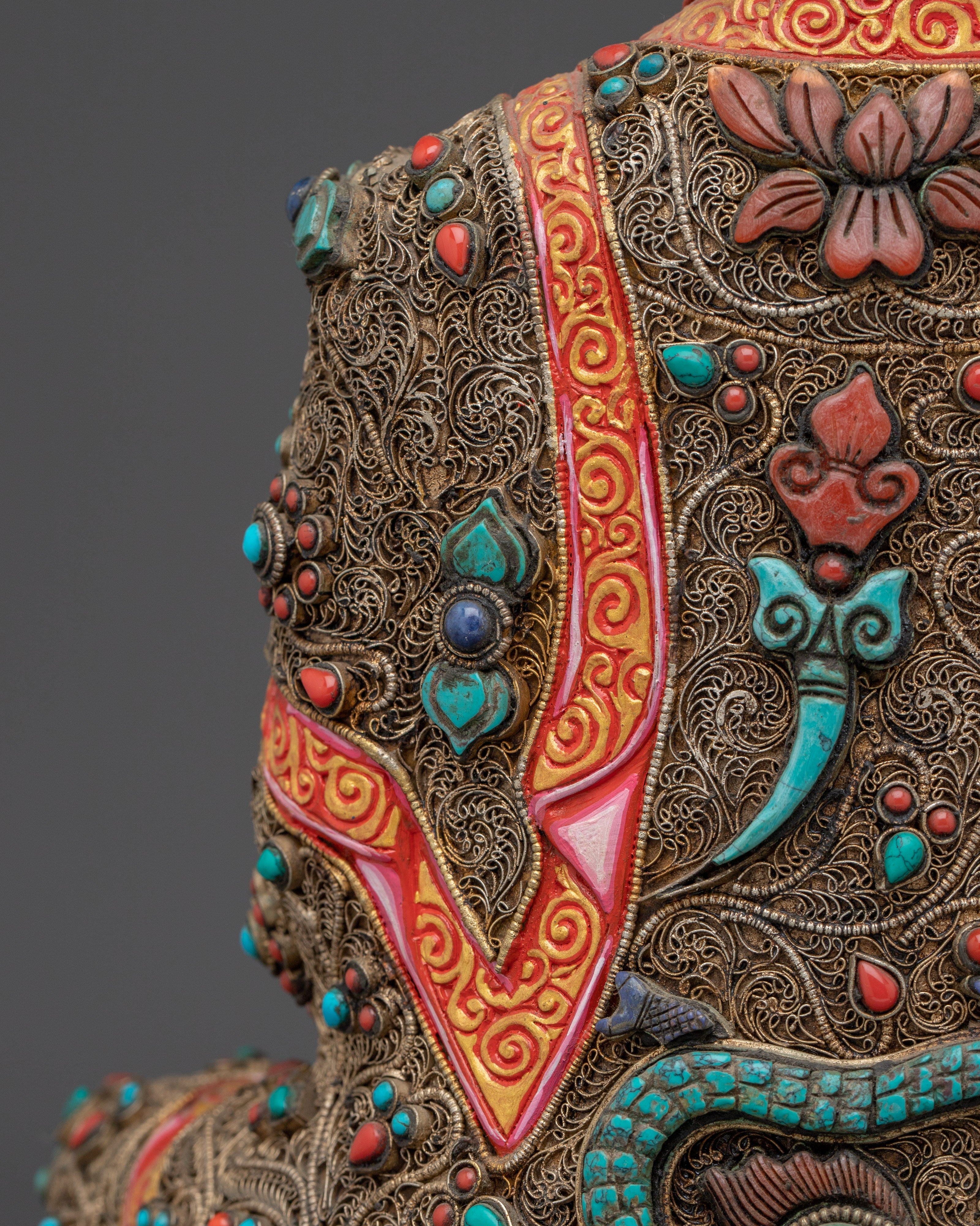 Golden Shakyamuni Buddha, Historical Buddha Artwork | Mindfulness and Wisdom Idol