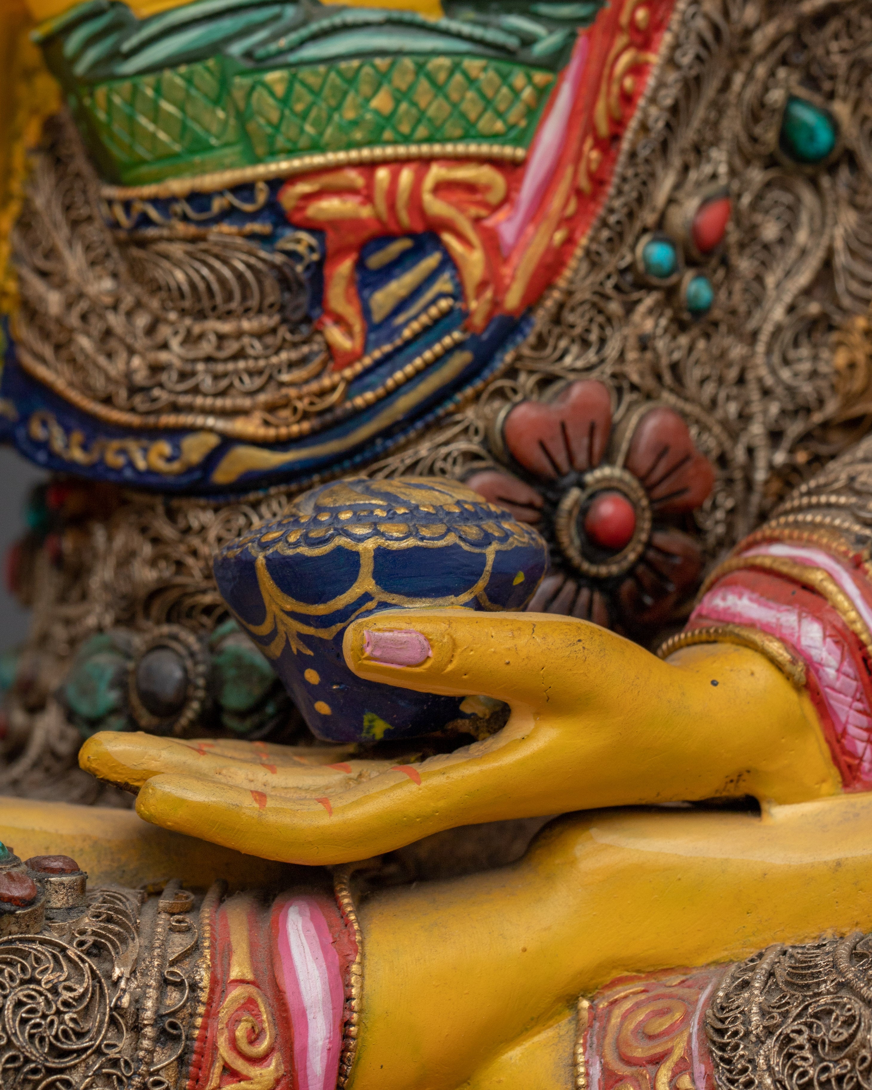 Golden Shakyamuni Buddha, Historical Buddha Artwork | Mindfulness and Wisdom Idol