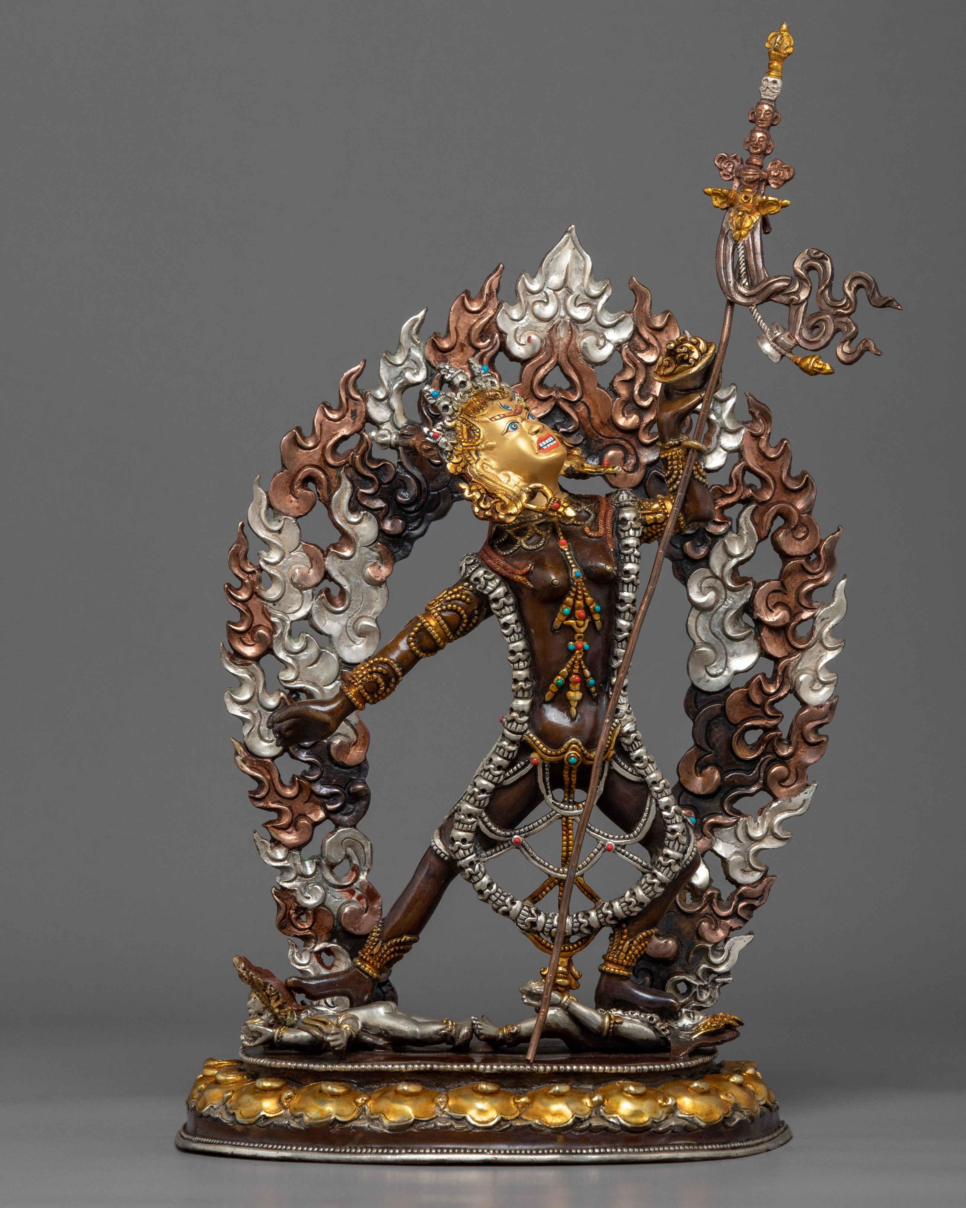 Vajrayogini Gold Statue | Buddhist Dakini Statue