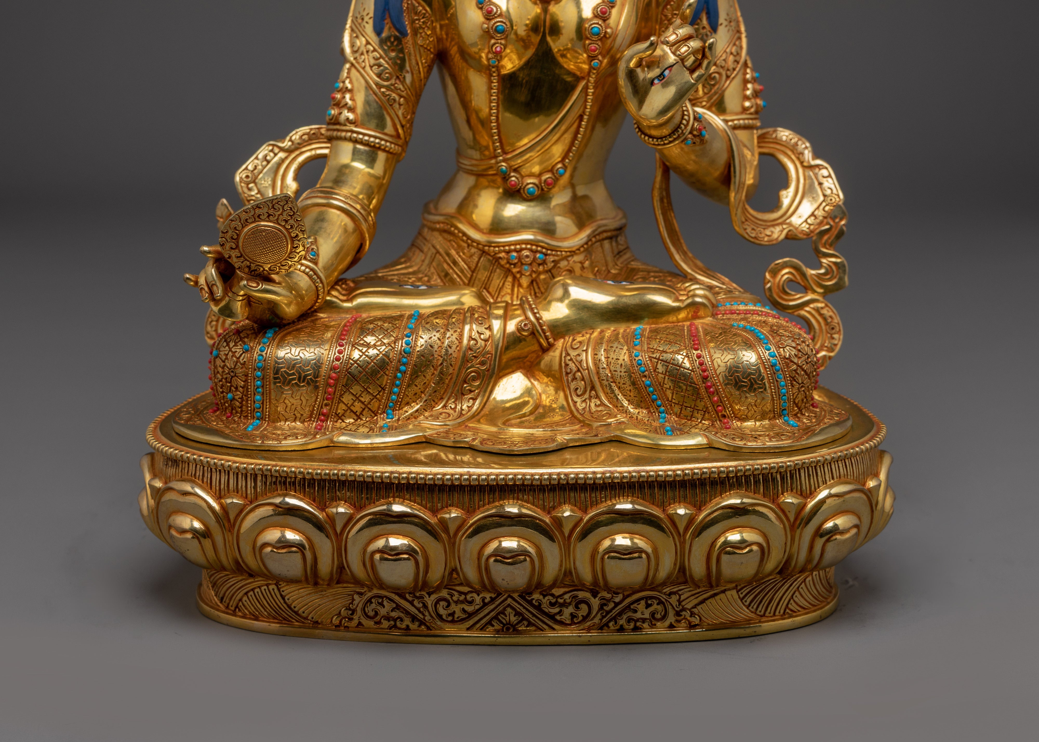 Handmade Sitatapatra Sculpture | White Umbrella Deity