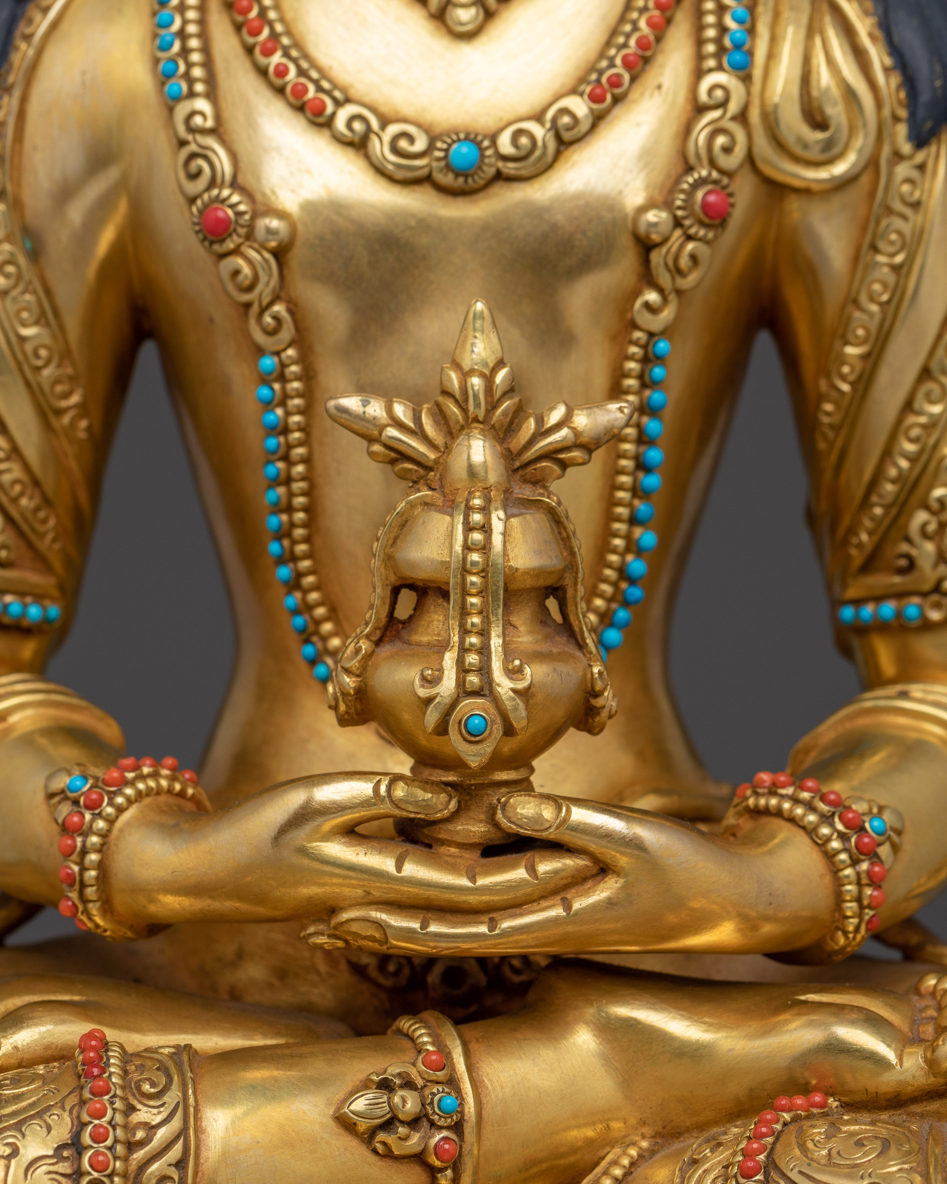 Buddhist Longevity Deity Amitayus Statue | Long Life Buddha