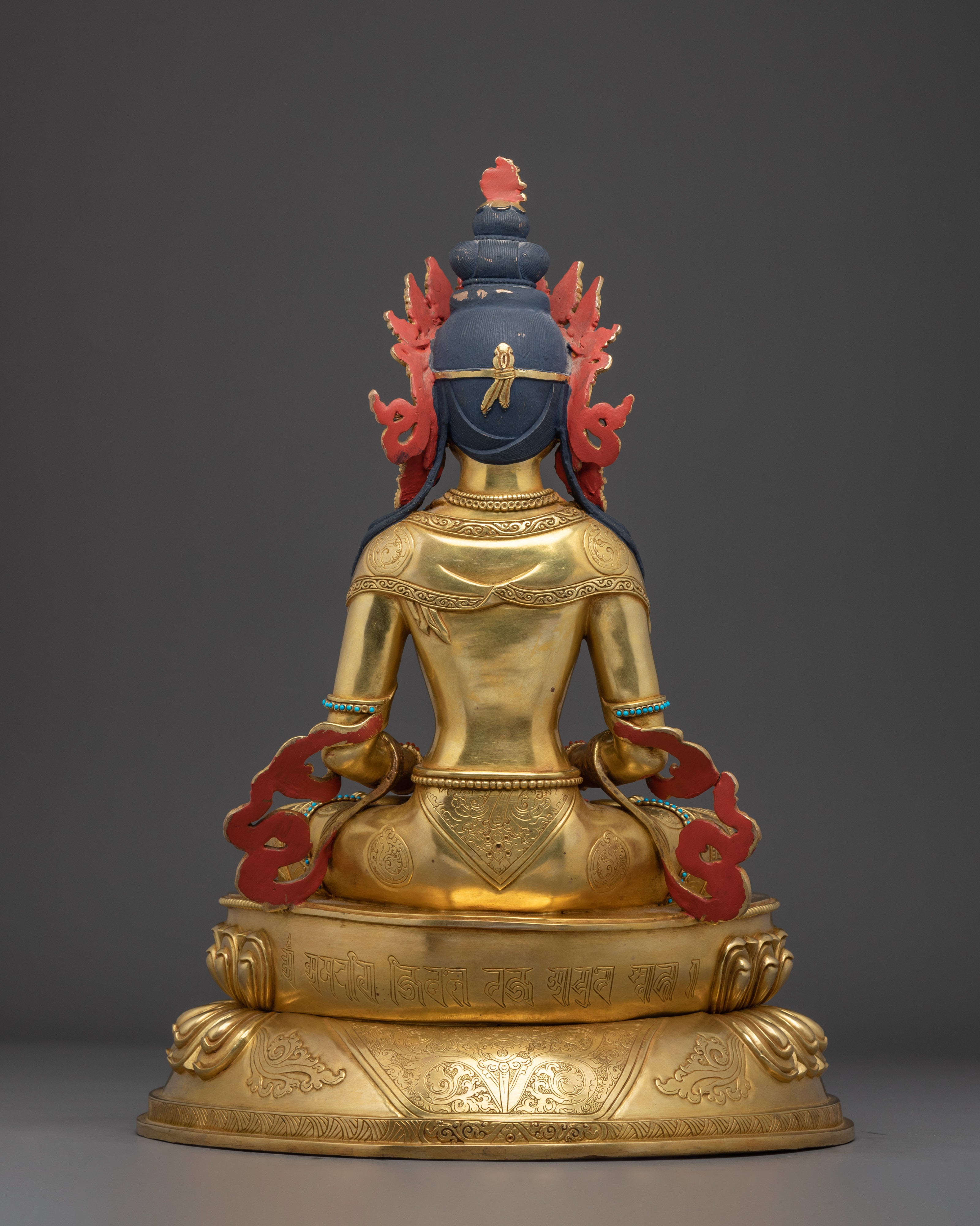 Buddhist Longevity Deity Amitayus Statue | Long Life Buddha