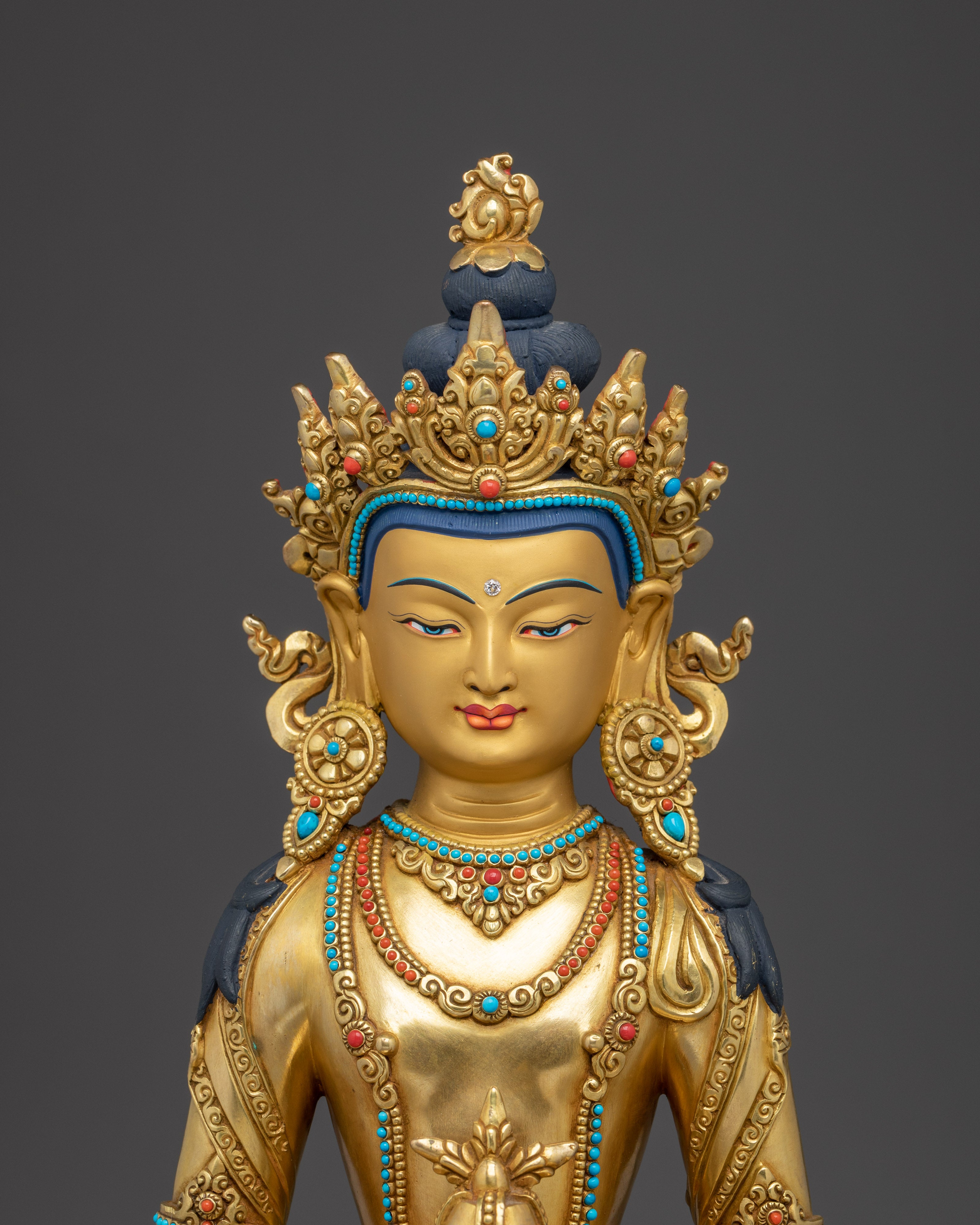 Buddhist Longevity Deity Amitayus Statue | Long Life Buddha
