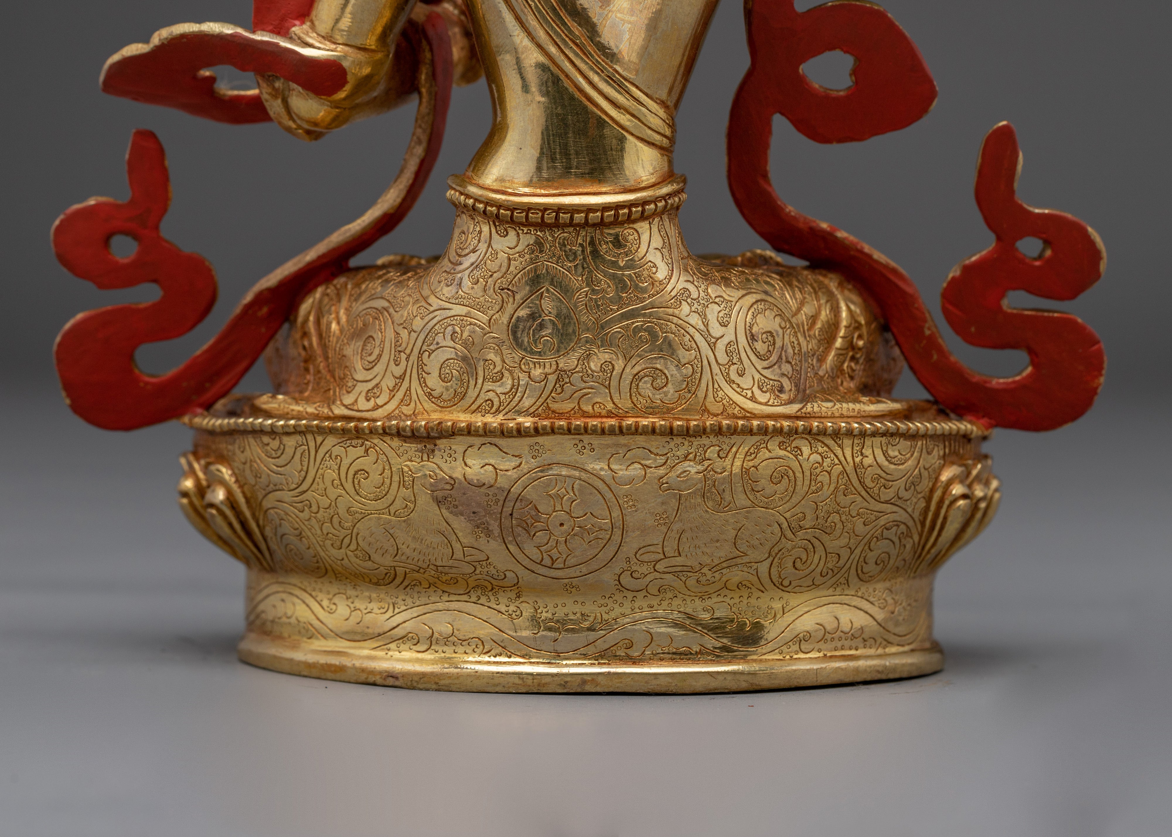 Prajna Bodhisattva Manjushri Sculpture | Wielder of the Flaming Sword