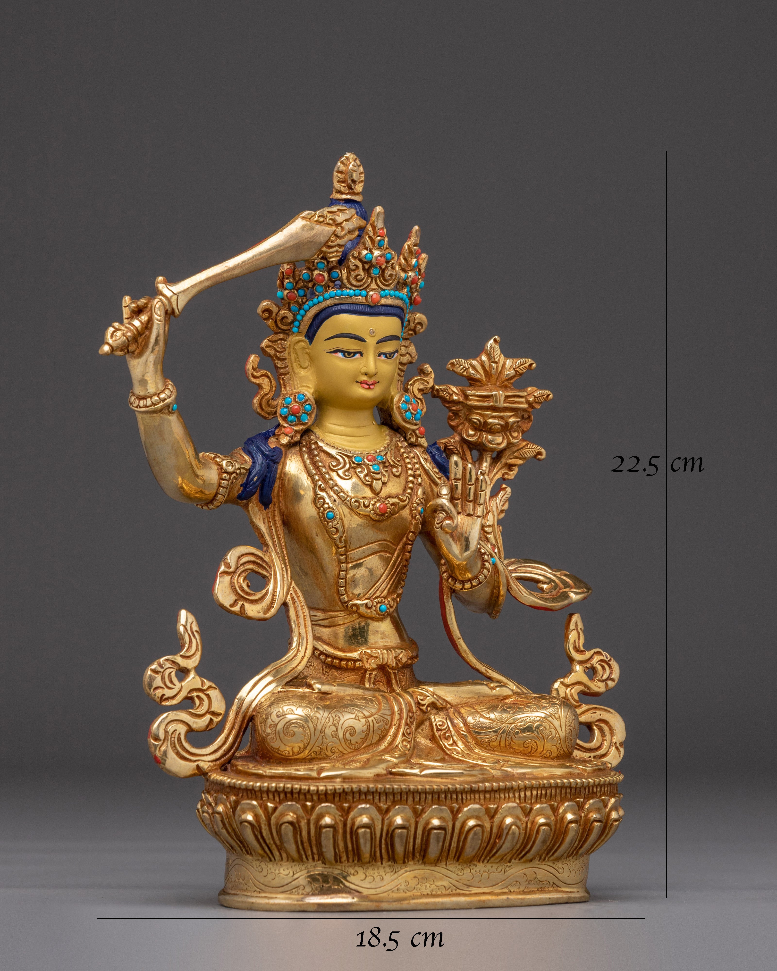 Prajna Bodhisattva Manjushri Sculpture