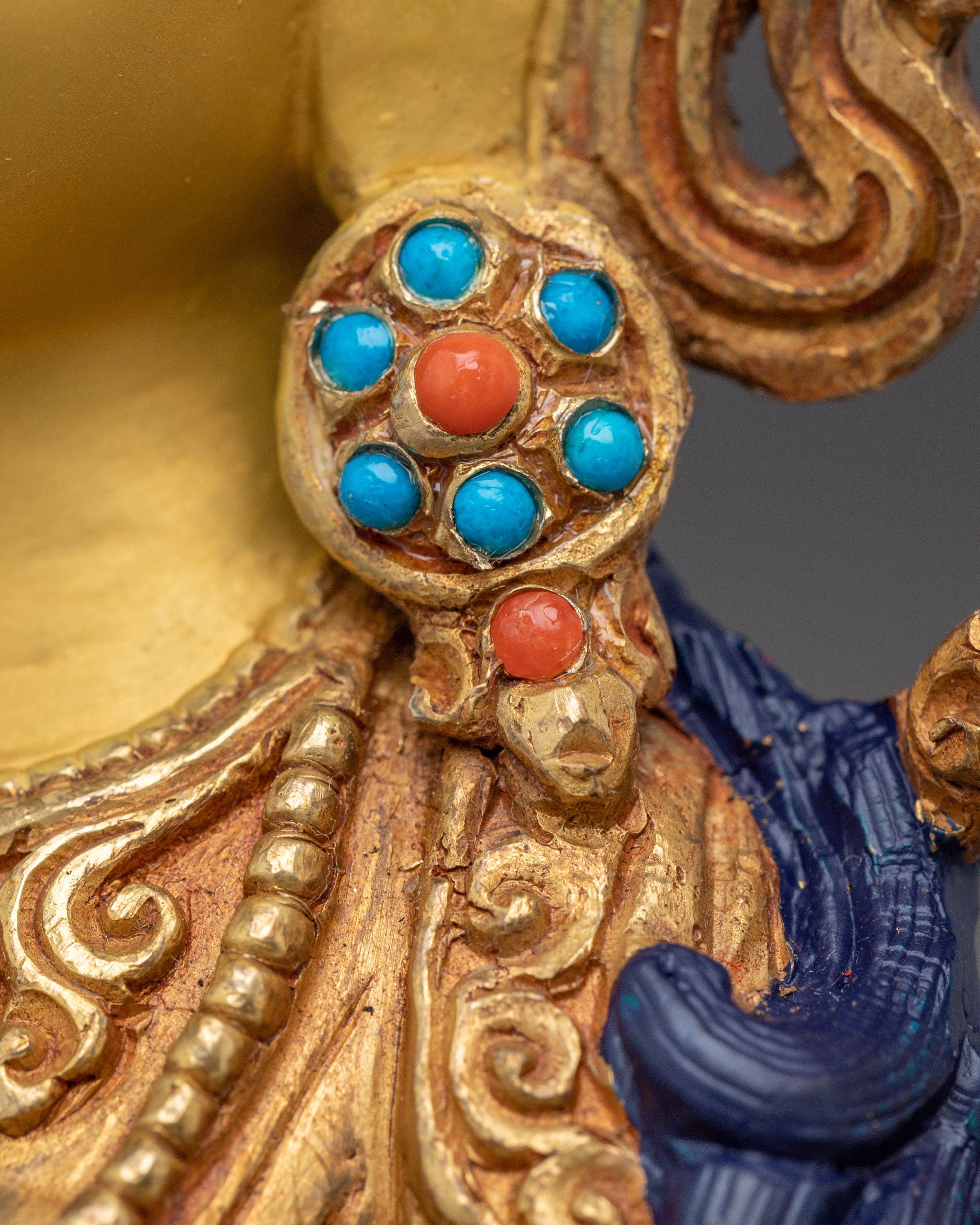 Golden Tibetan Revered Deity Sita Tara | Buddhist Healing Goddess Artwork