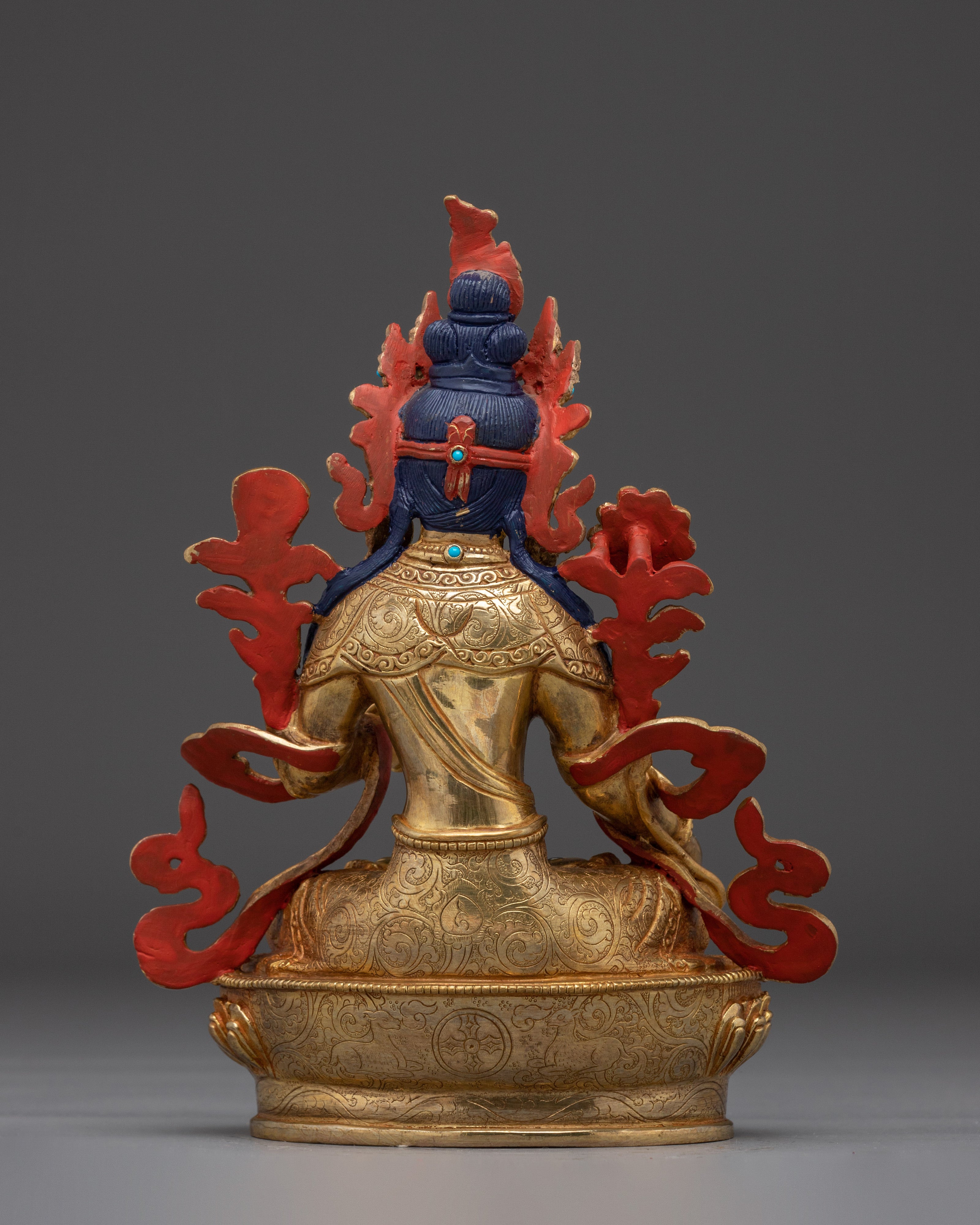 Golden Tibetan Revered Deity Sita Tara | Buddhist Healing Goddess Artwork