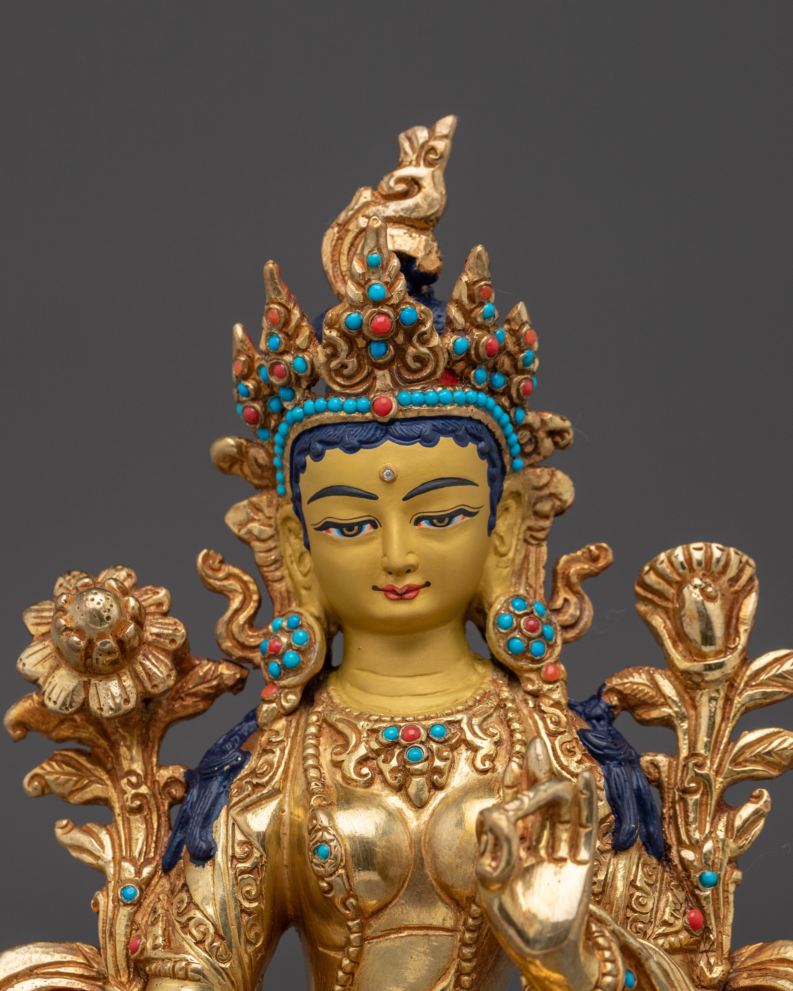 Enlightened Feminine Energy of Golden Green Tara Art | Mother of Liberation