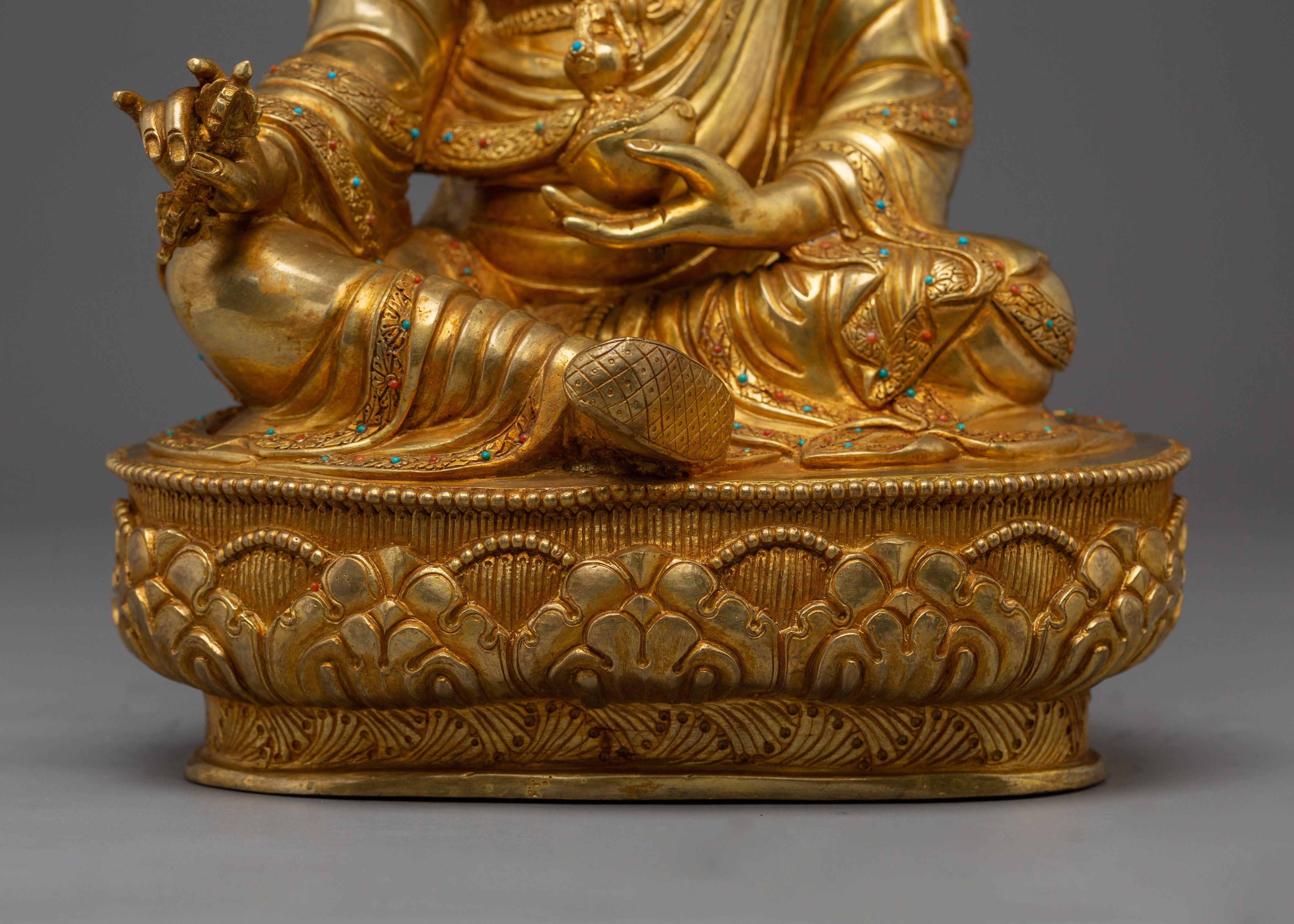 Tantric Buddhism Icon Guru Rinpoche Art | Handmade Nepal Art