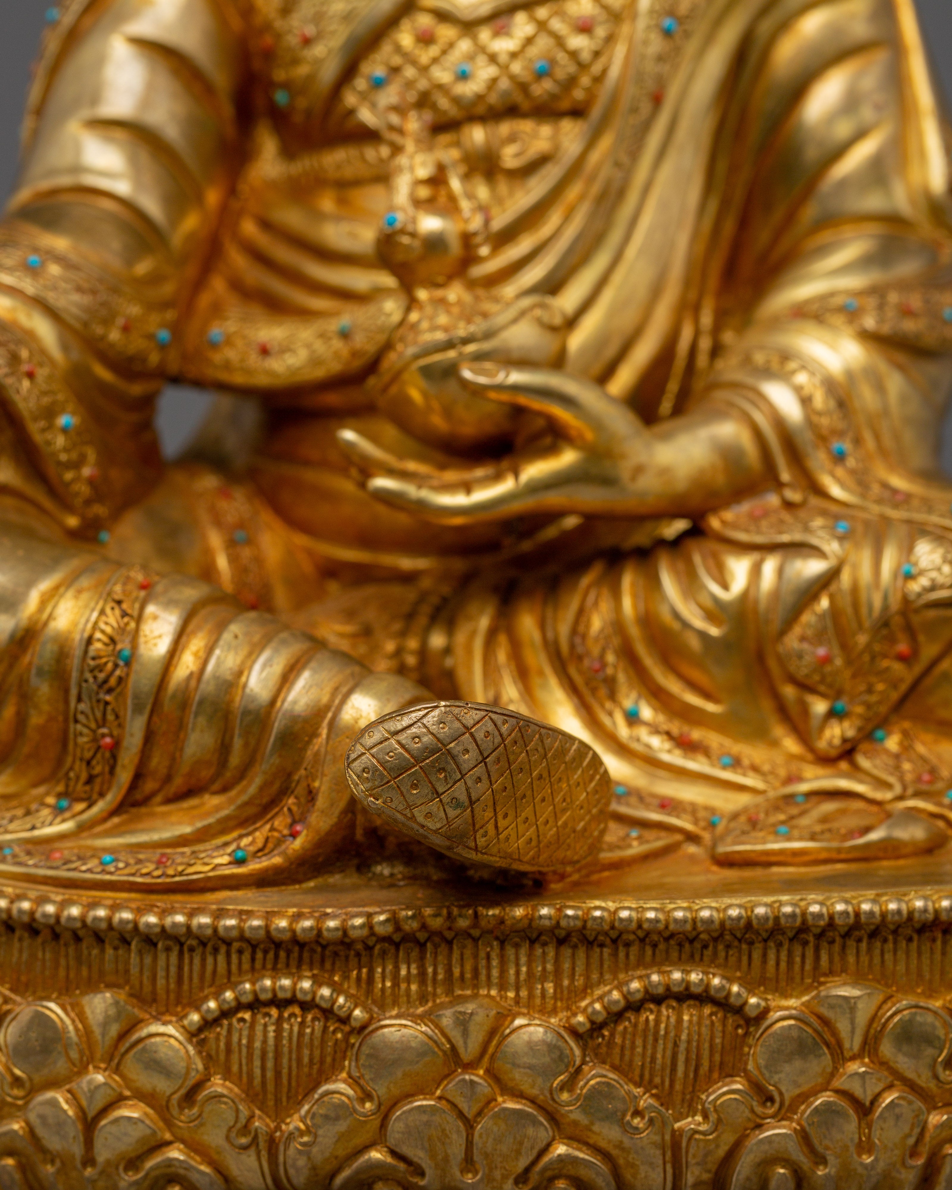 Tantric Buddhism Icon Guru Rinpoche Art | Handmade Nepal Art