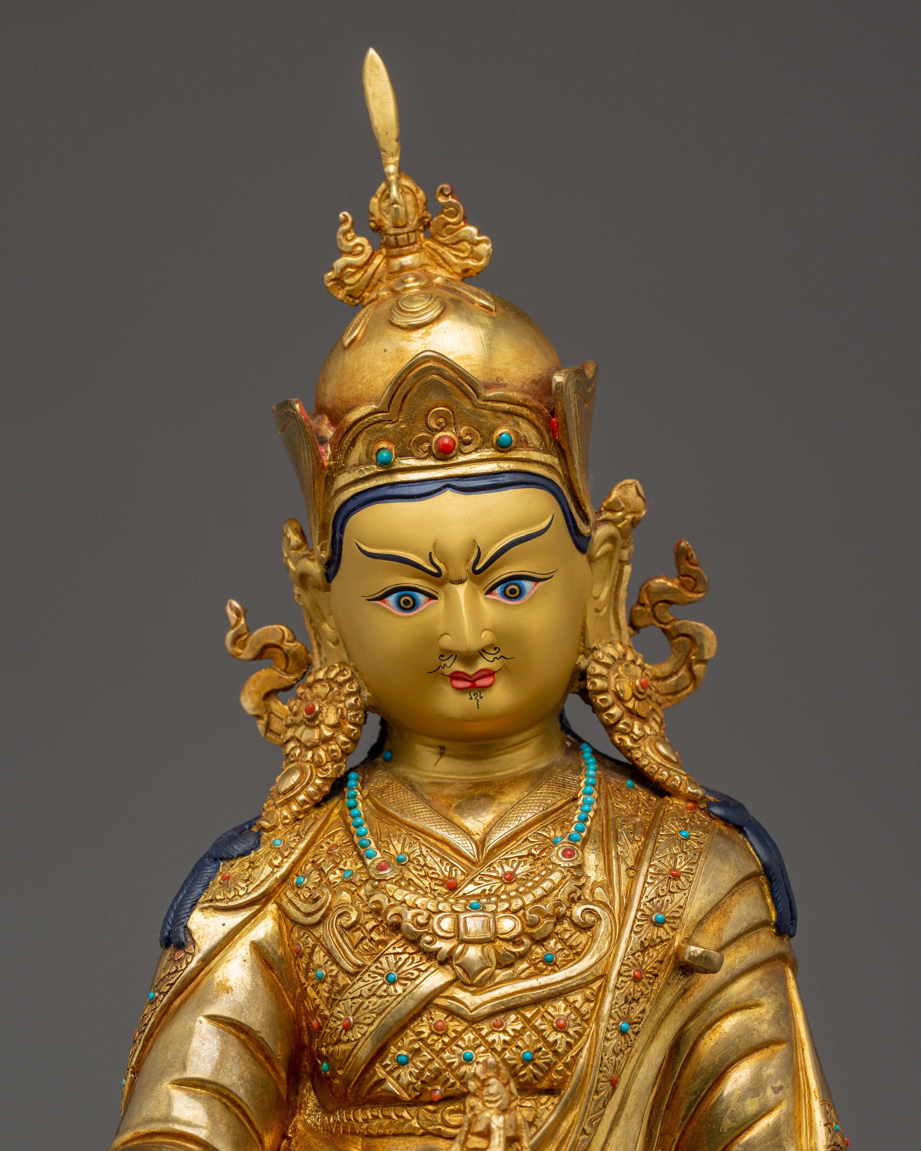 Tantric Buddhism Icon Guru Rinpoche Art | Handmade Nepal Art