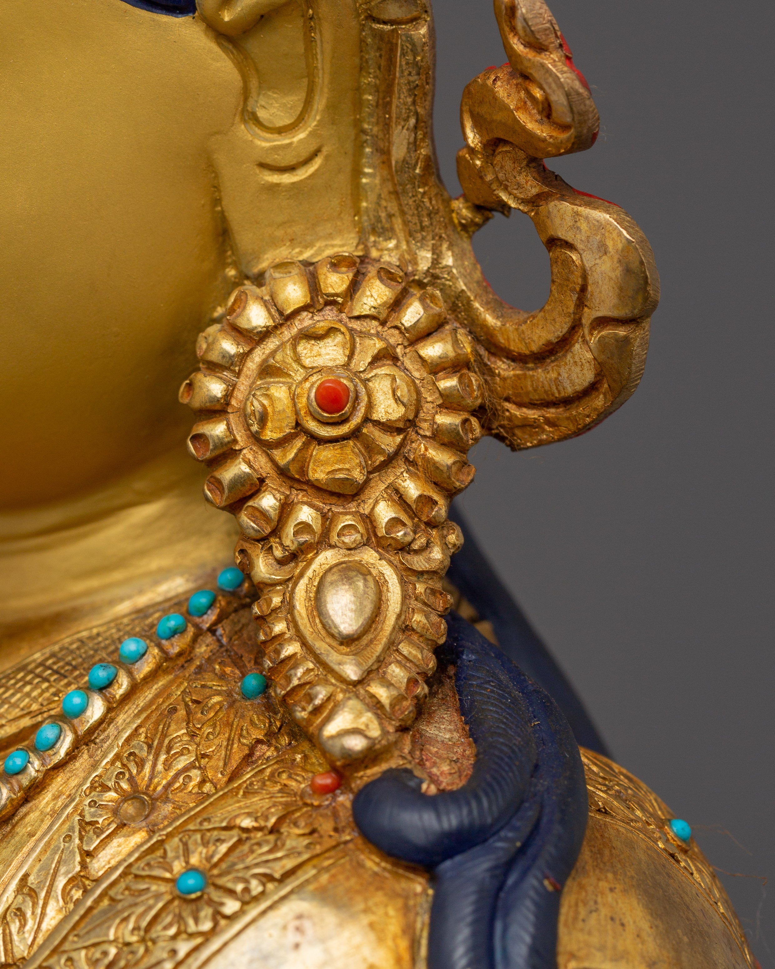Tantric Buddhism Icon Guru Rinpoche Art | Handmade Nepal Art
