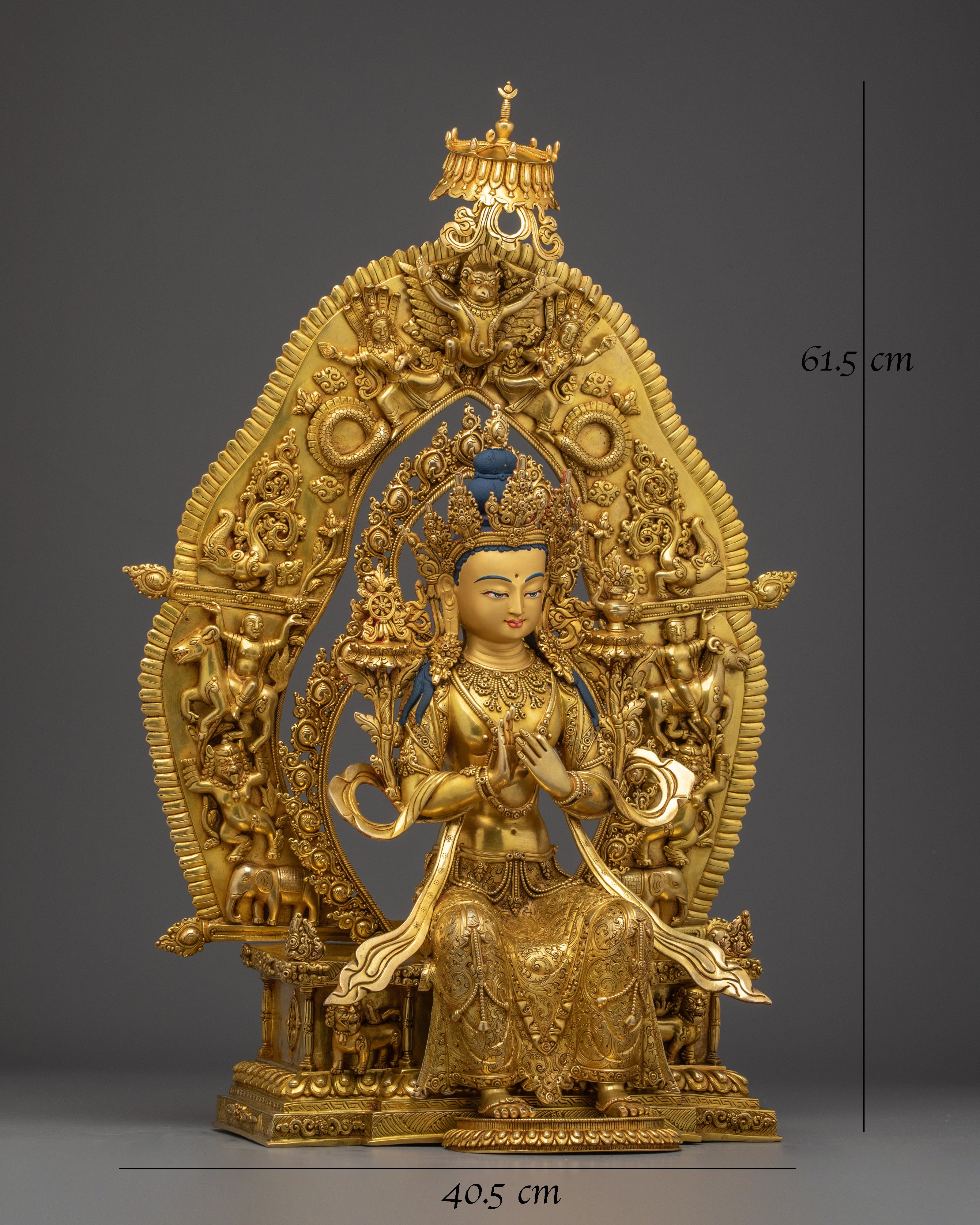 Majestic Statue of Future Buddha Maitreya