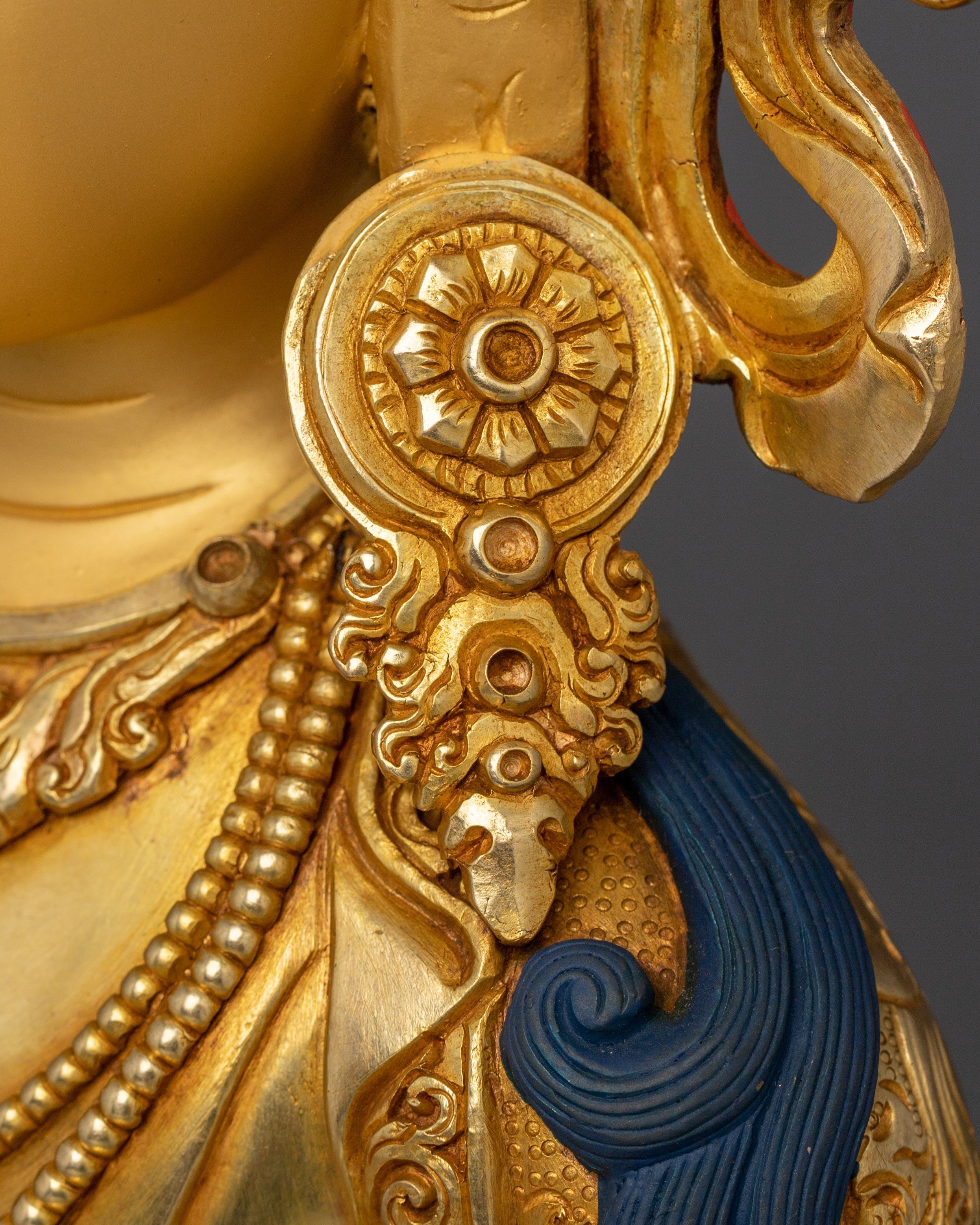 Golden Handmade Statue of Amitayus | Buddha of Long-life