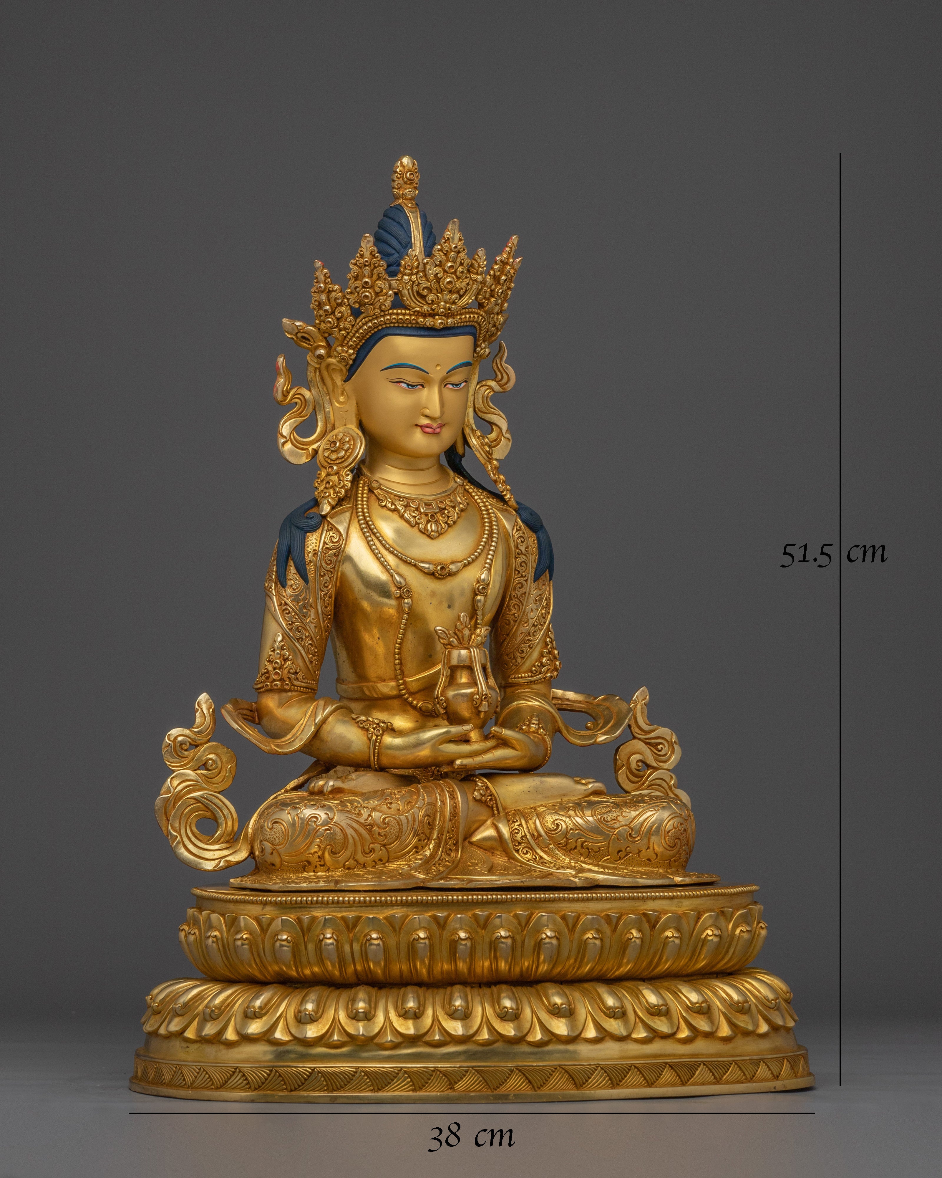 Golden Handmade Statue of Amitayus