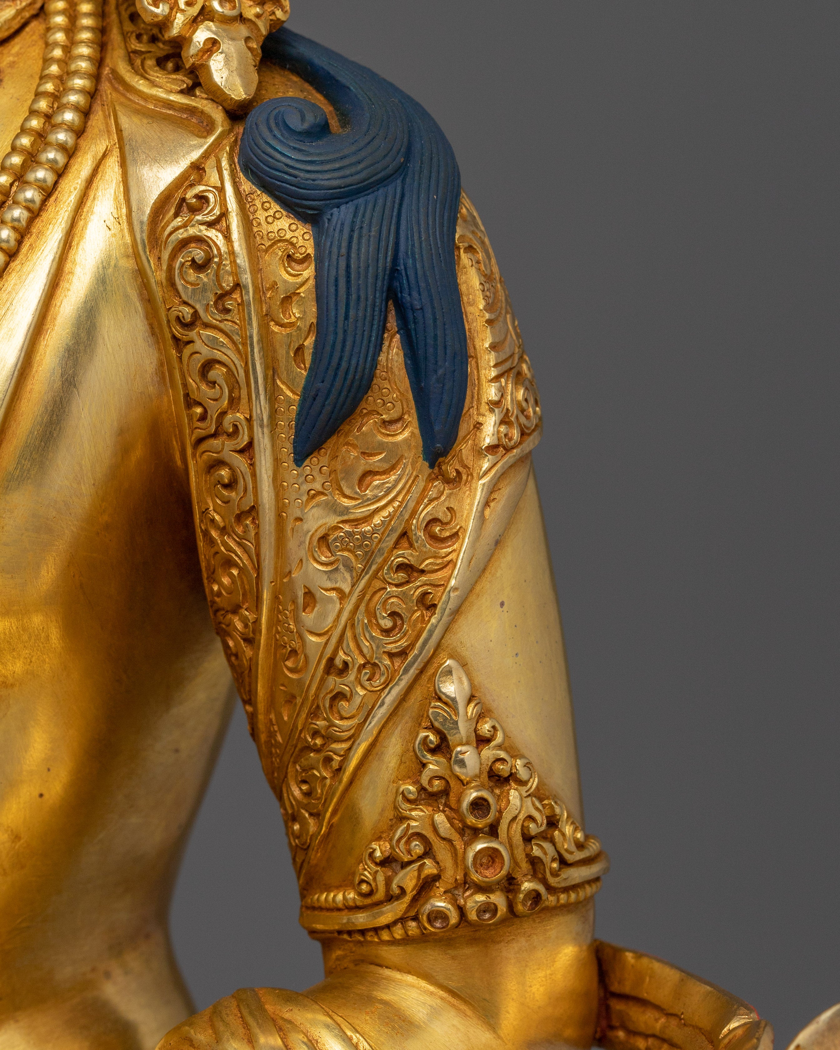 Golden Handmade Statue of Amitayus | Buddha of Long-life