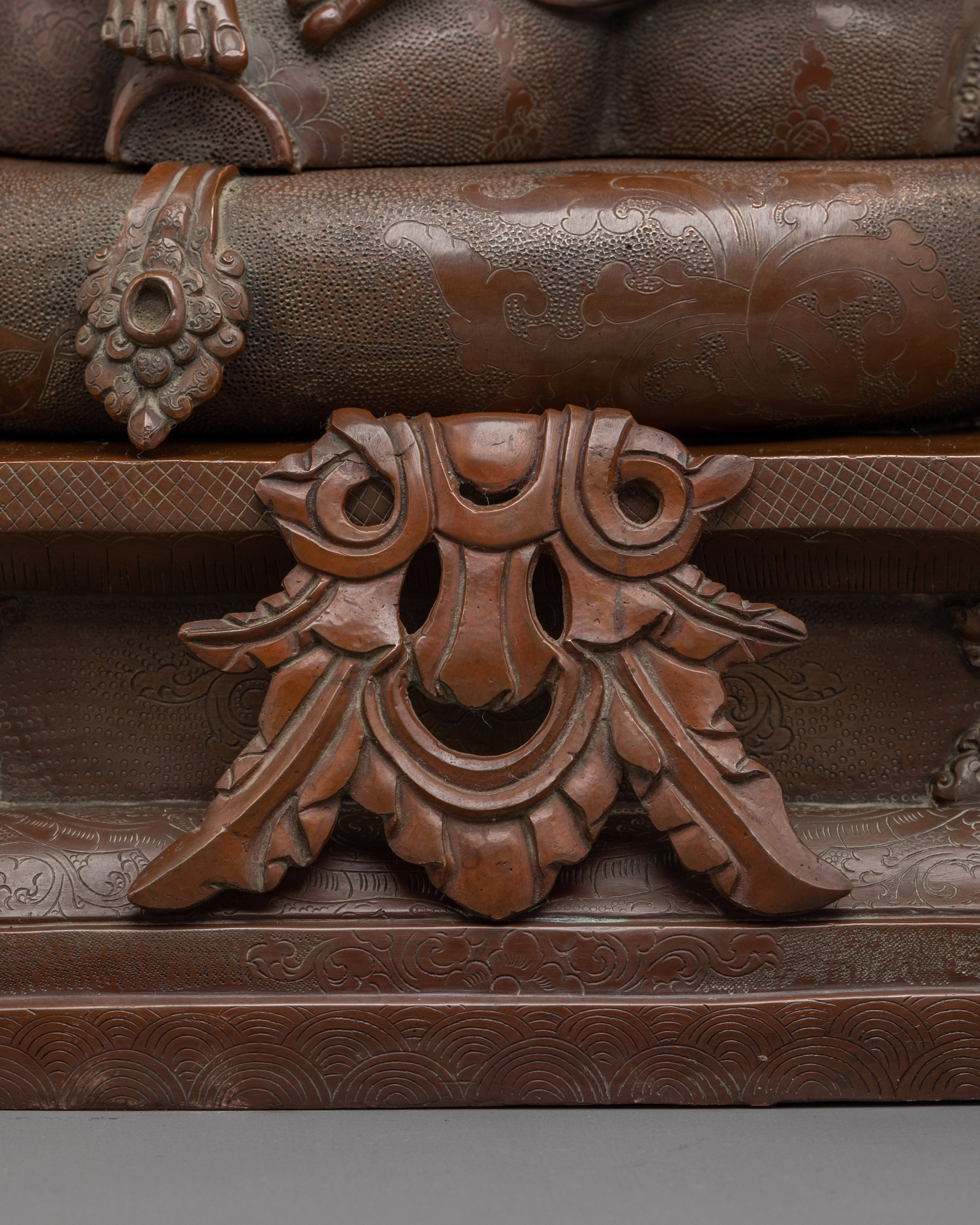 Oxidized Copper Dzambhala Statue | Buddhist Deity of Wealth