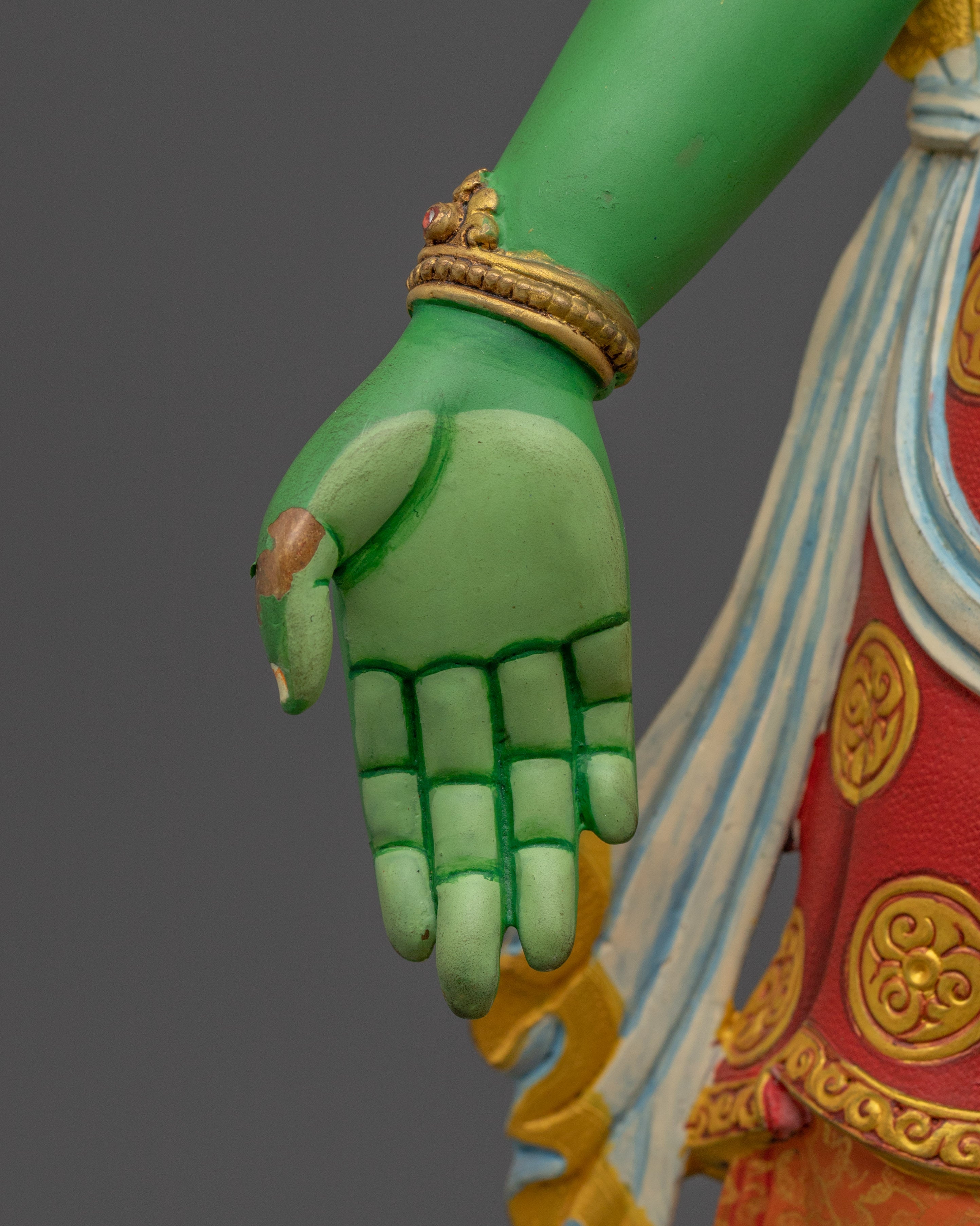 Standing Green Tara Statue | Feminine Peaceful Deity