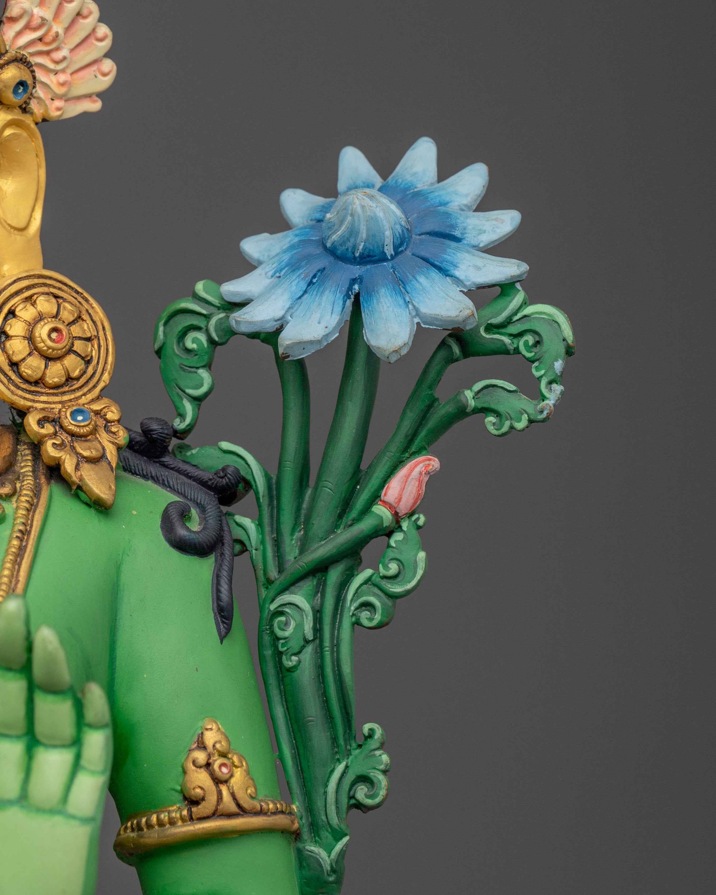 Standing Green Tara Statue | Feminine Peaceful Deity