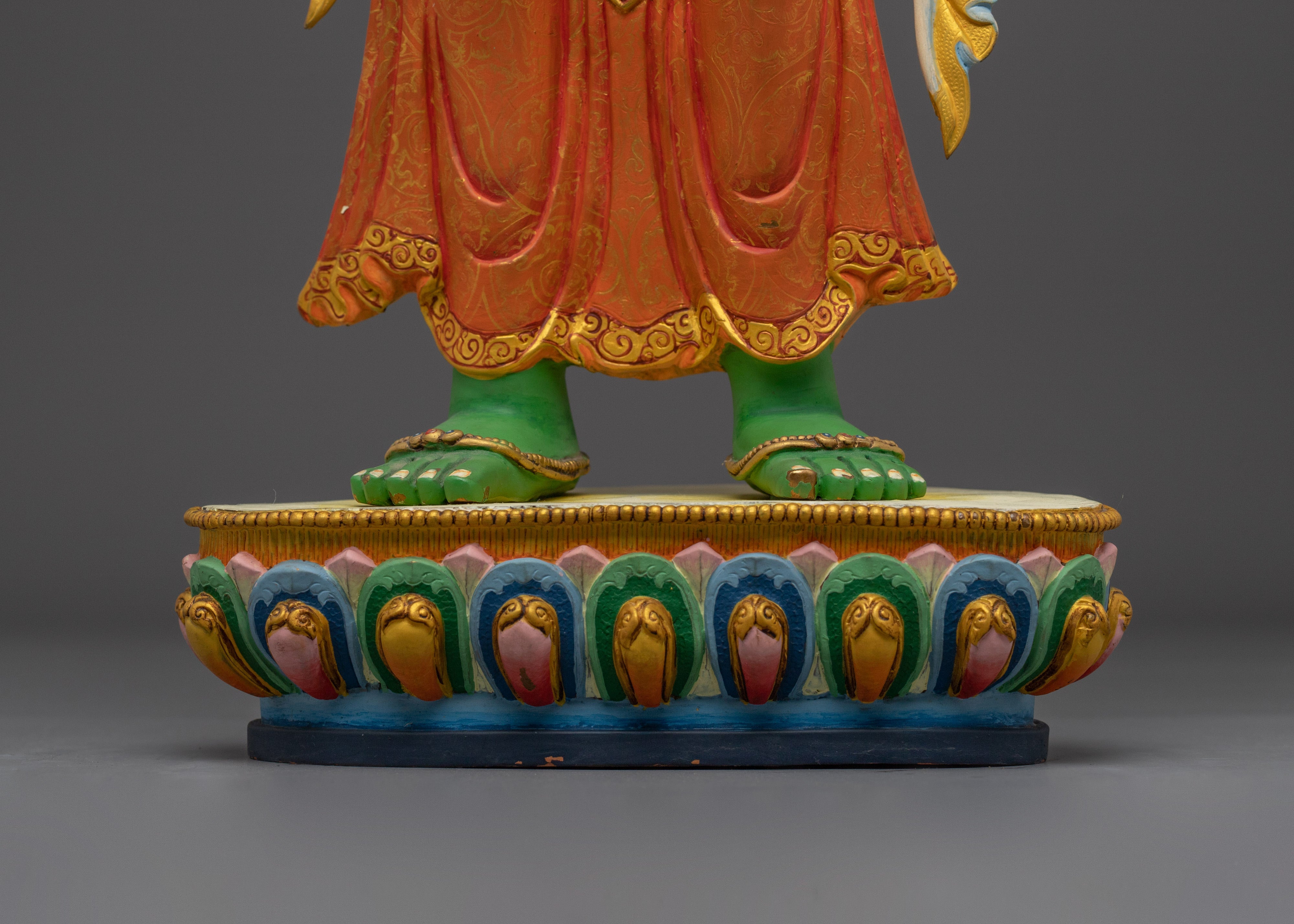 Standing Green Tara Statue | Feminine Peaceful Deity