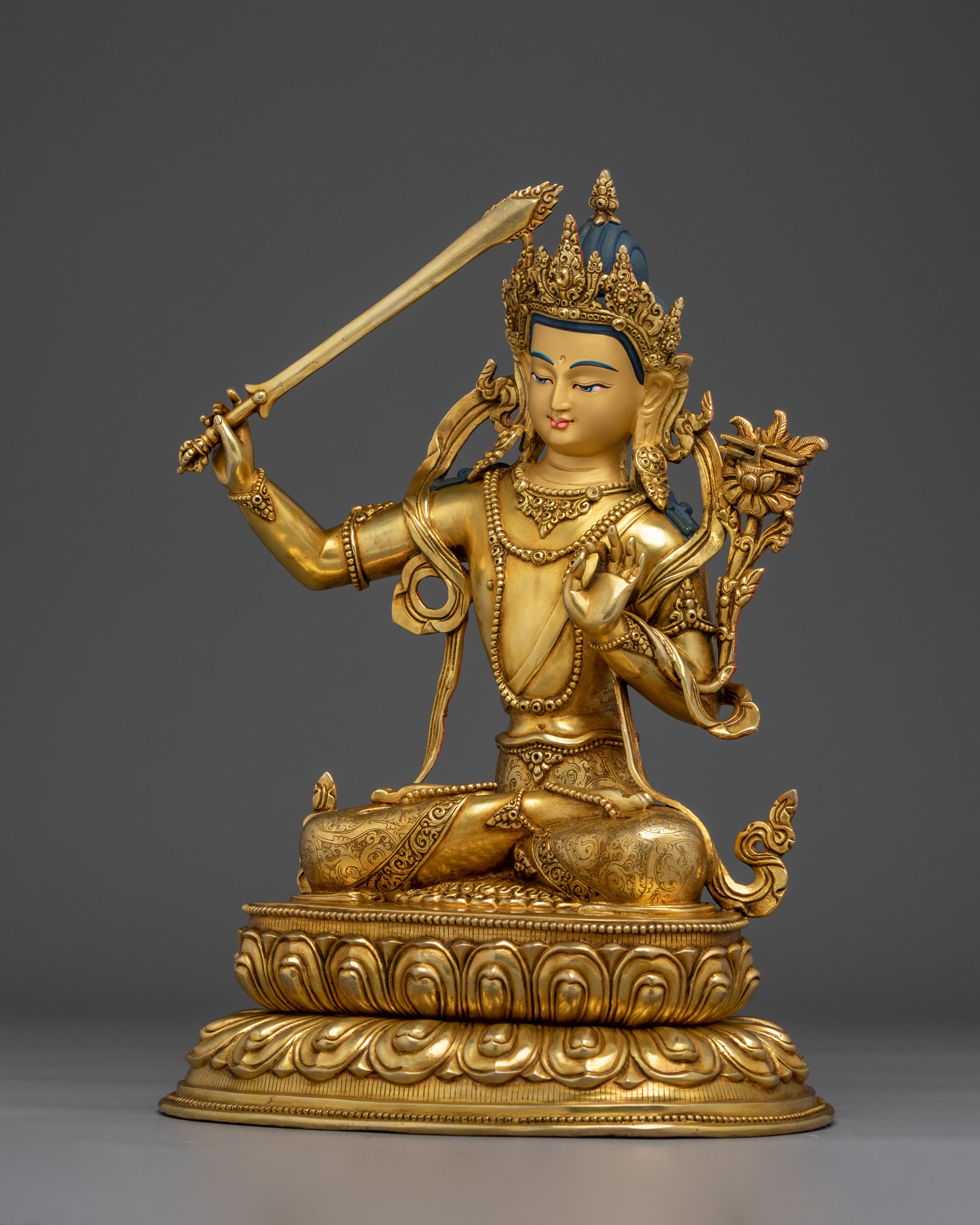 Path of Wisdom with Manjushri Figurine | Symbol of Transcendent Insight