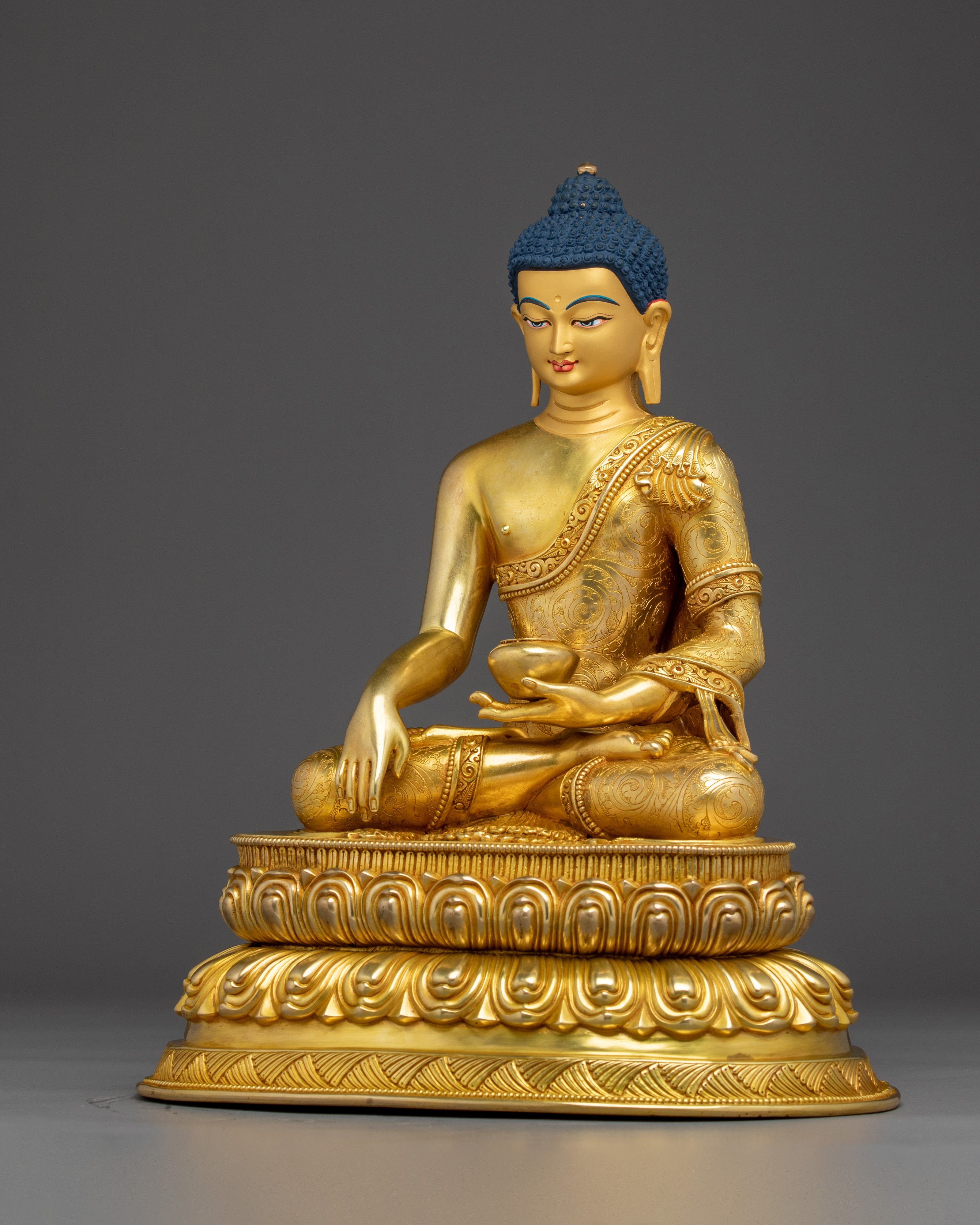 Tibetan Shakyamuni Buddha Spiritual Art | Himalayan Handmade Statue