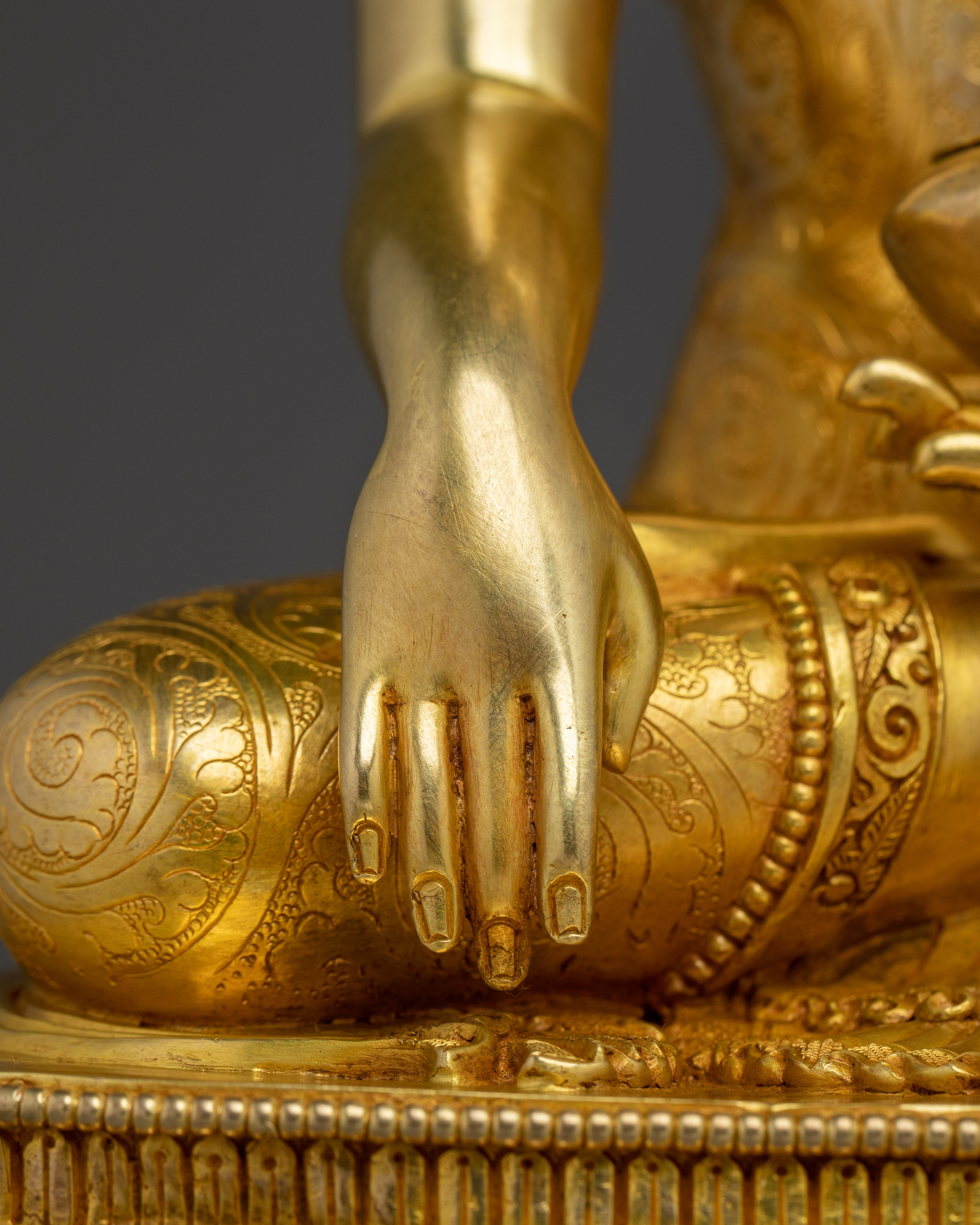 Tibetan Shakyamuni Buddha Spiritual Art | Himalayan Handmade Statue