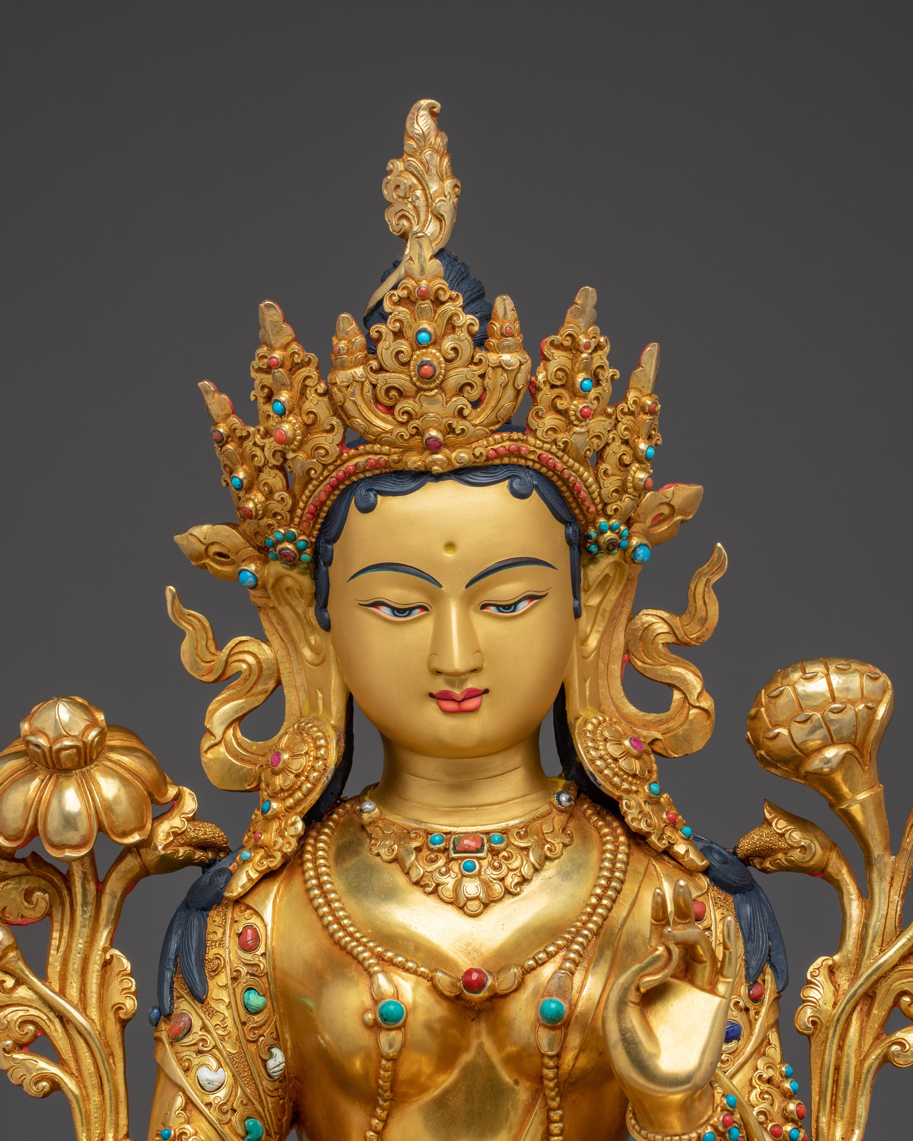 Green Tara, Swift Liberator of Compassion | Tibetan Buddhist Sculpture
