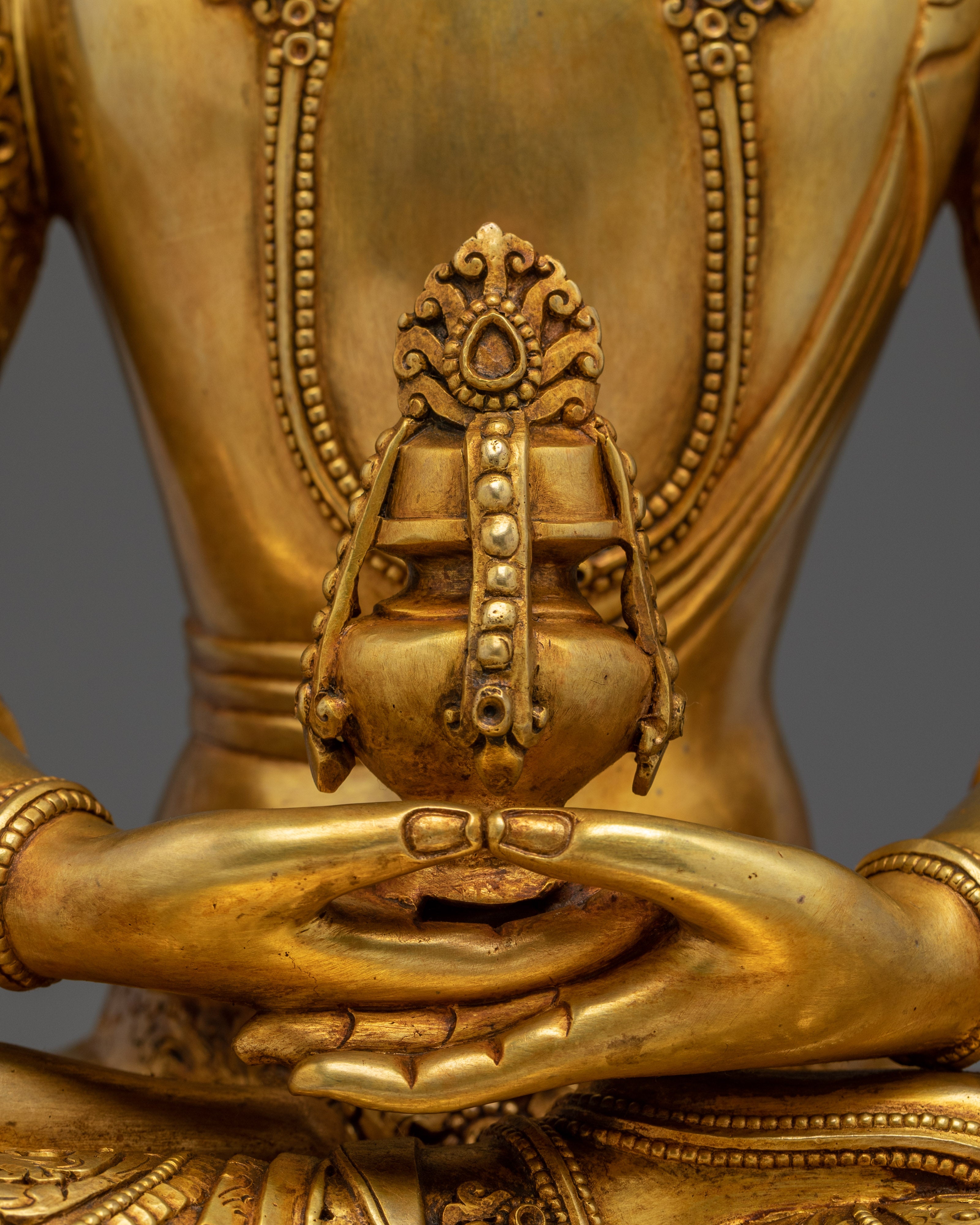 Amitayus, Buddha of Life | Handcrafted Tibetan Sculpture