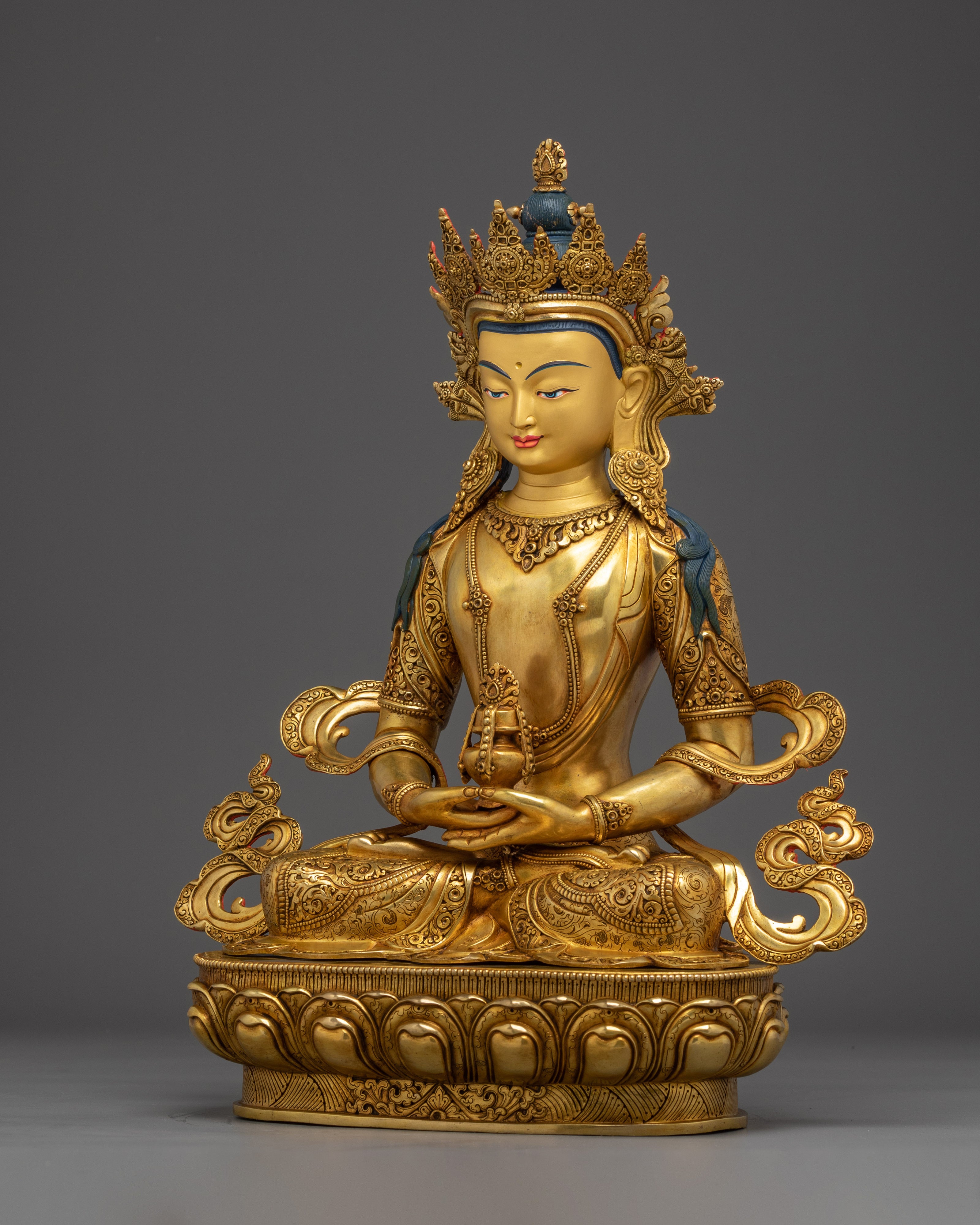 Amitayus, Buddha of Life | Handcrafted Tibetan Sculpture