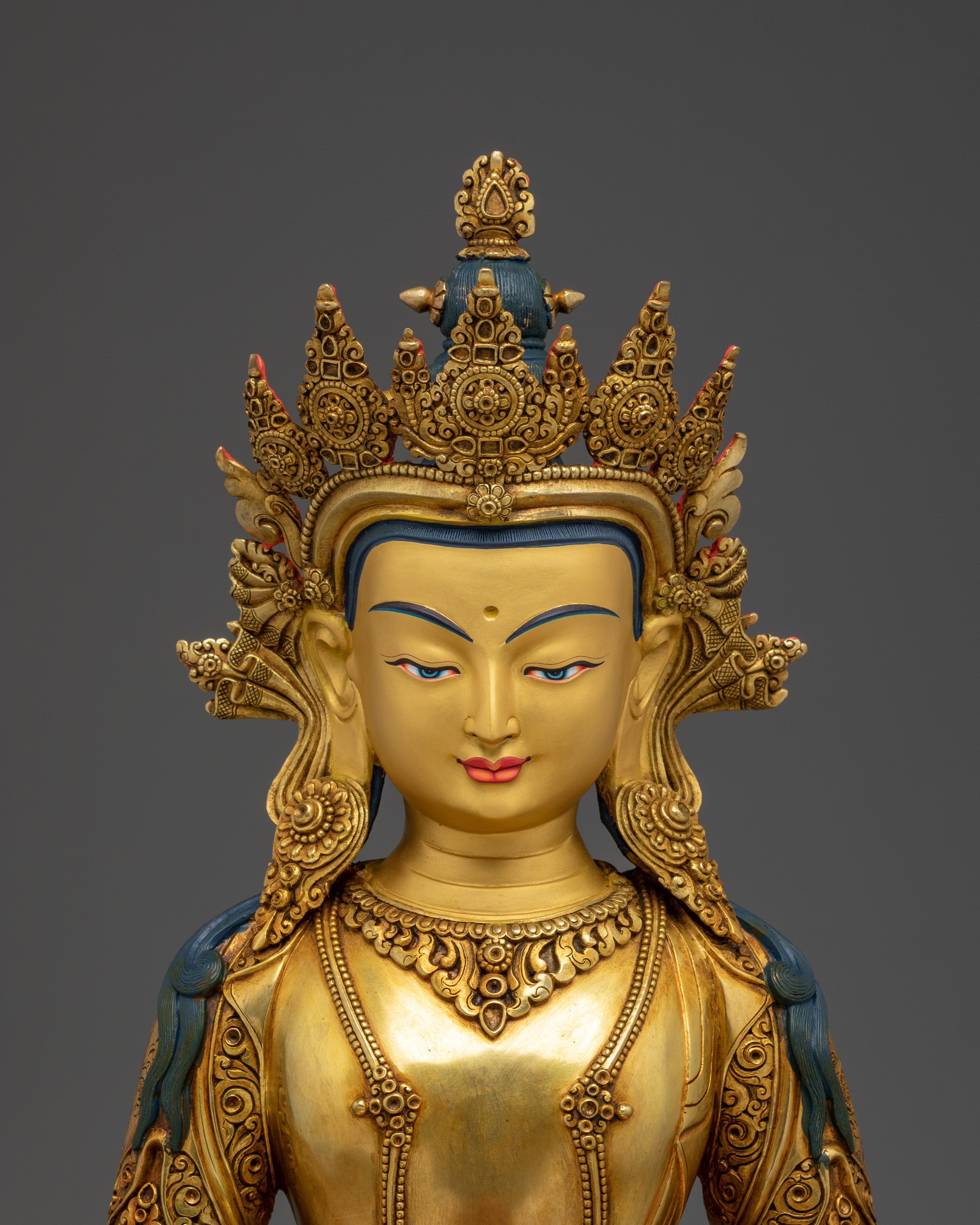 Amitayus, Buddha of Life | Handcrafted Tibetan Sculpture