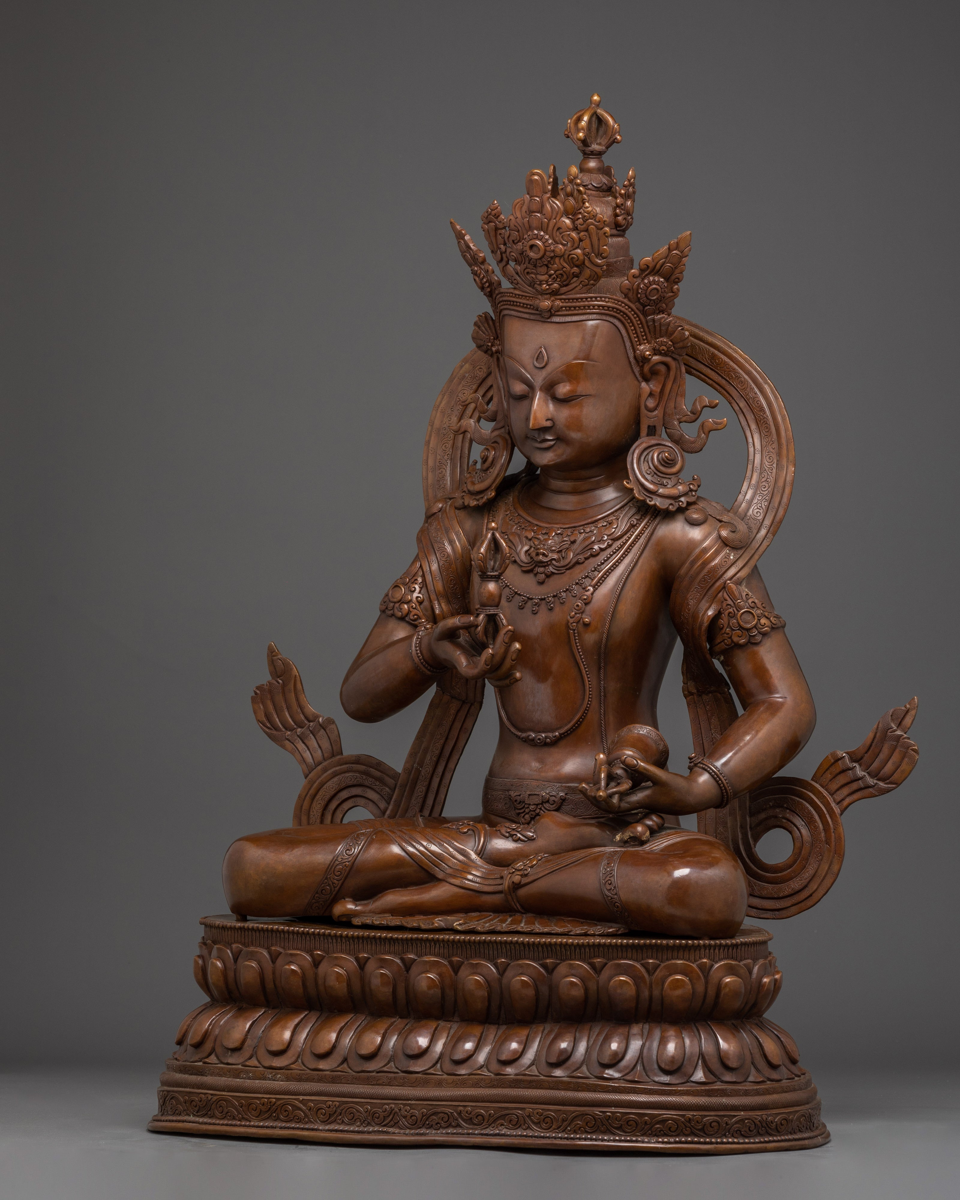 Vajrasattva, Tibetan Figure | Traditional Nepali Craft for Spiritual Healing