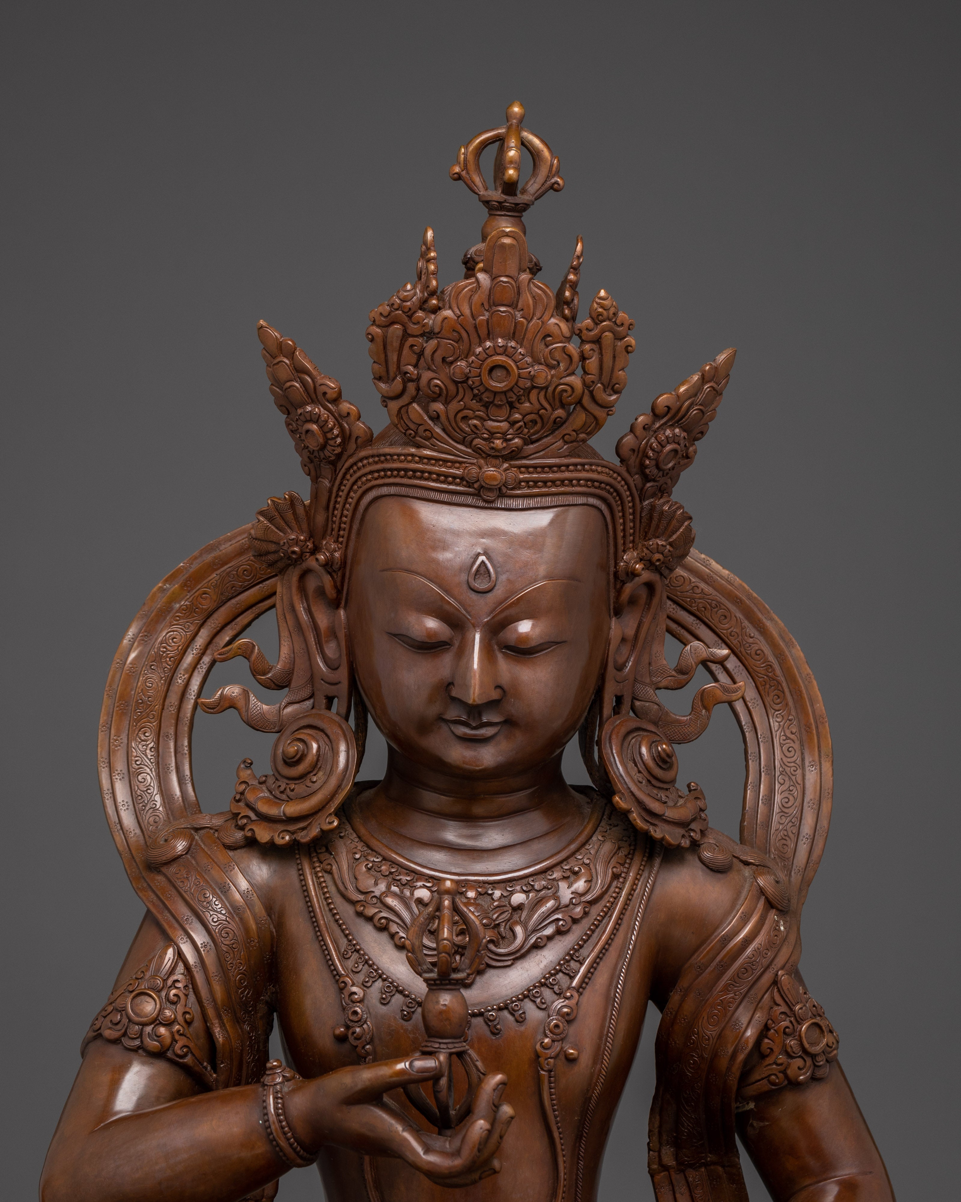 Vajrasattva, Tibetan Figure | Traditional Nepali Craft for Spiritual Healing