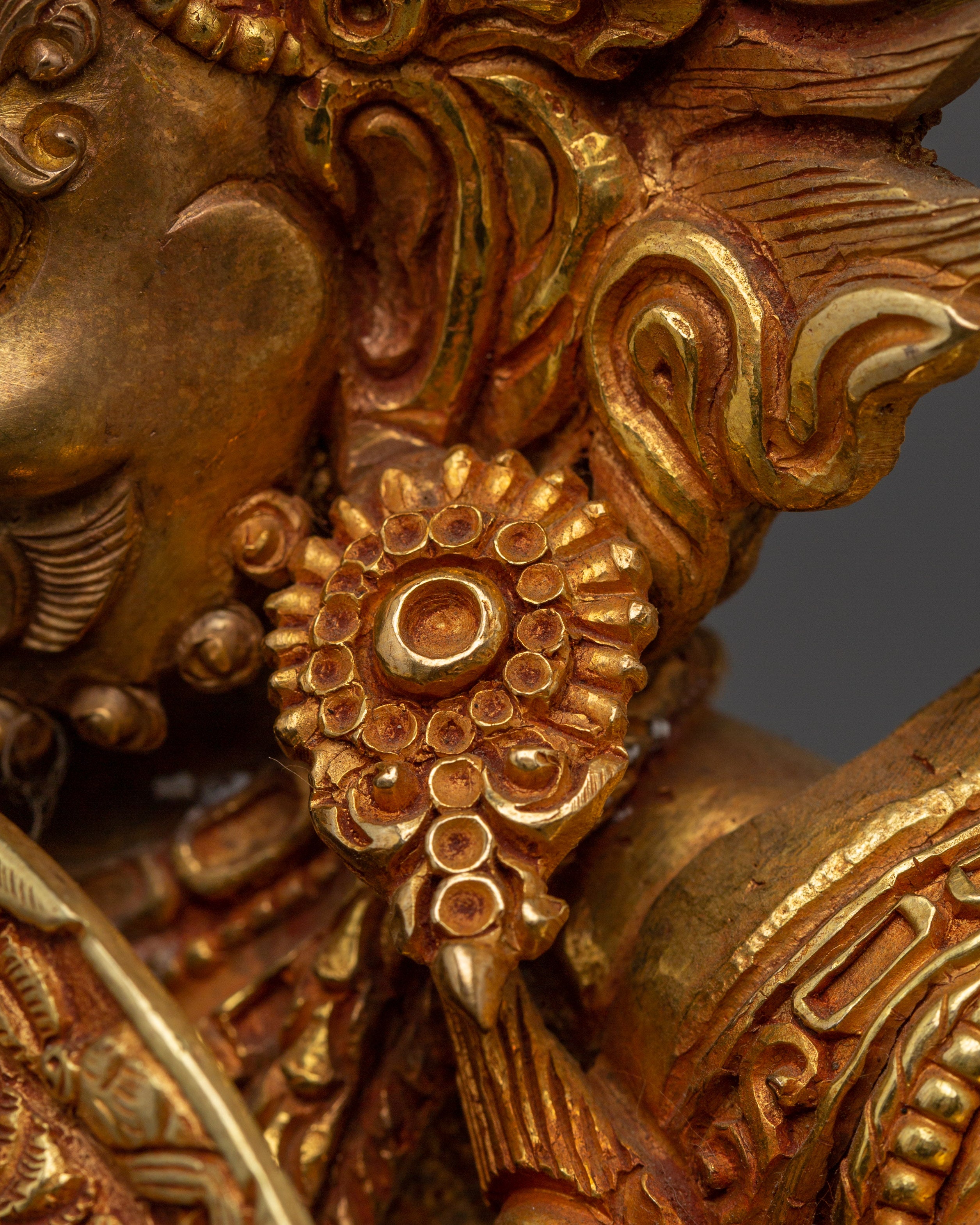 Wheel of Life Buddhist Statue | Tibetan Art for Altar, Shrine & Spiritual Decor
