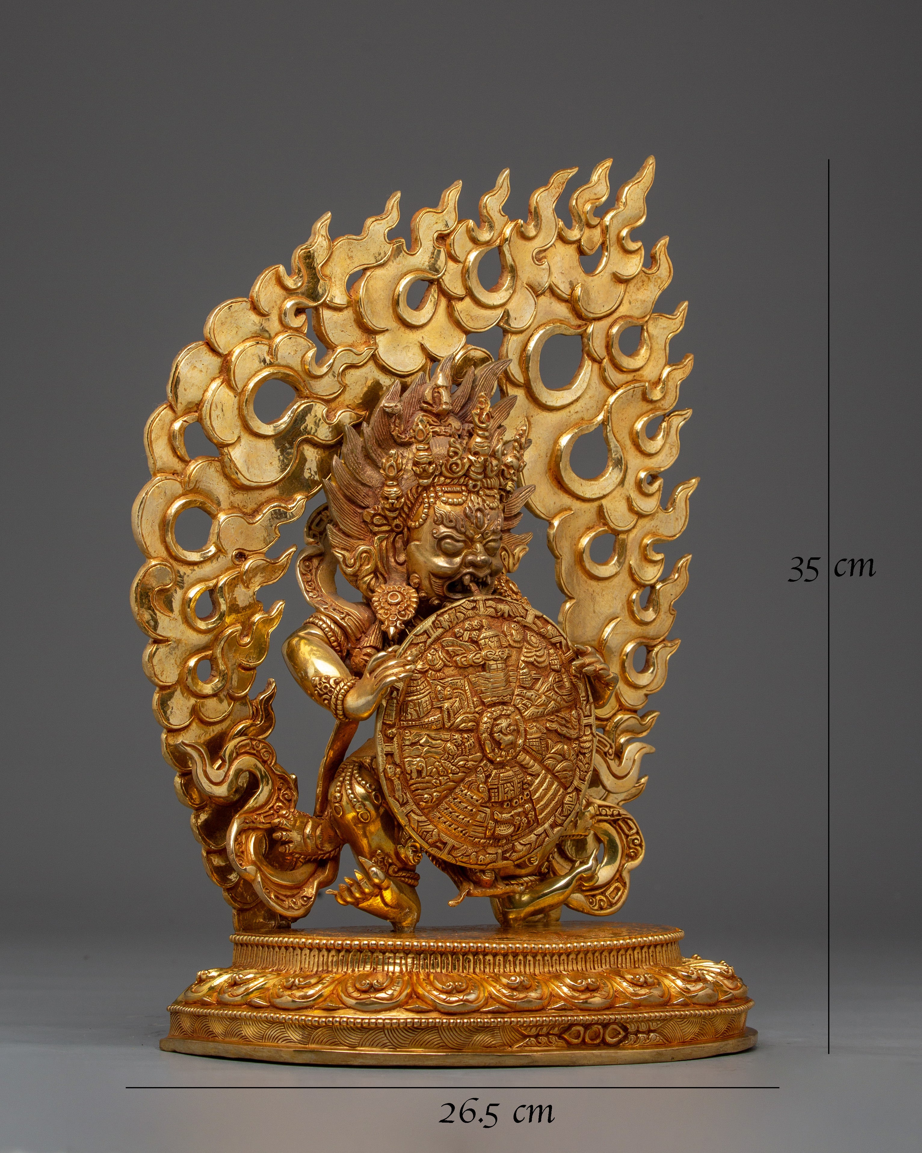 Wheel of Life Buddhist Statue