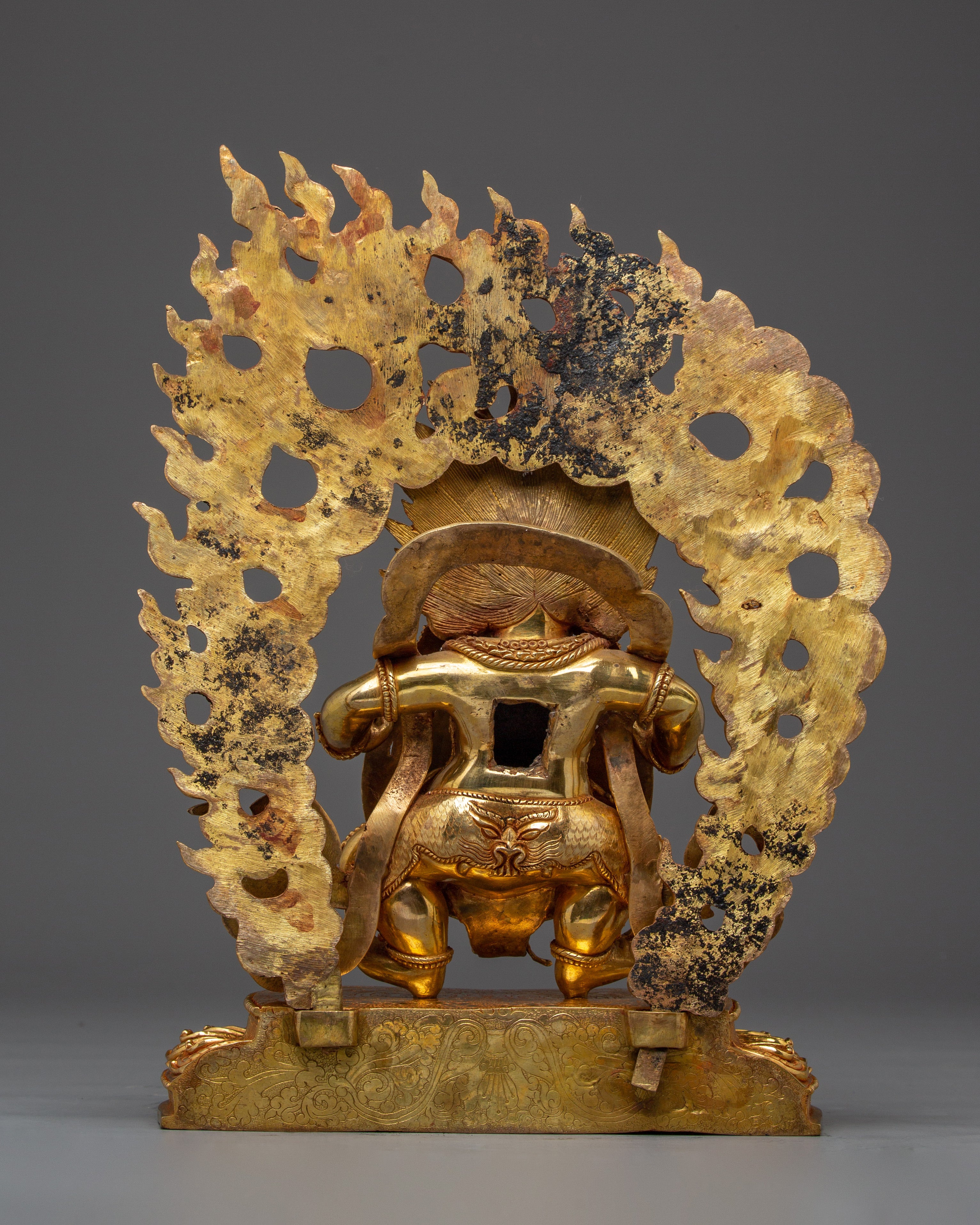 Wheel of Life Buddhist Statue | Tibetan Art for Altar, Shrine & Spiritual Decor