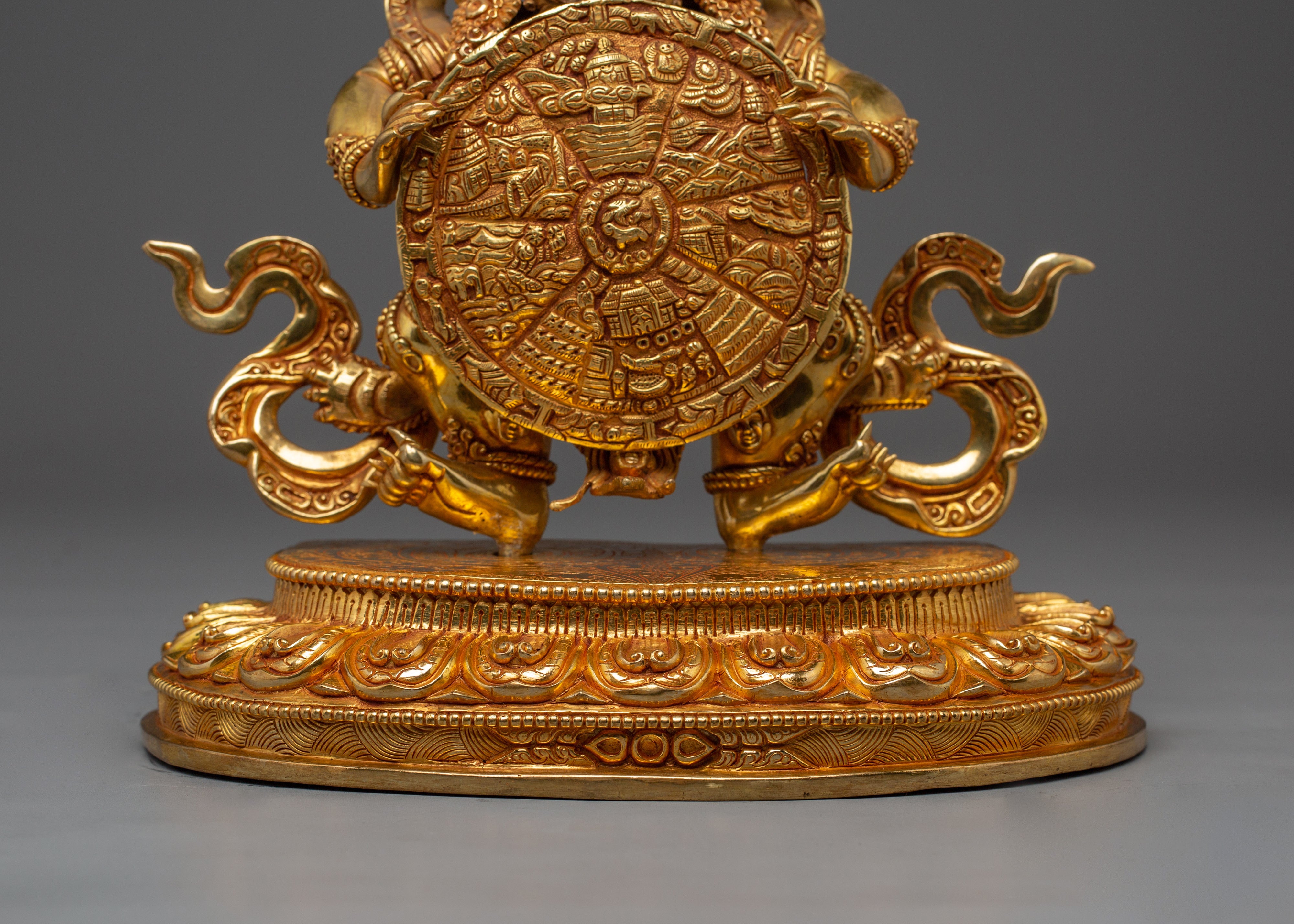 Wheel of Life Buddhist Statue | Tibetan Art for Altar, Shrine & Spiritual Decor
