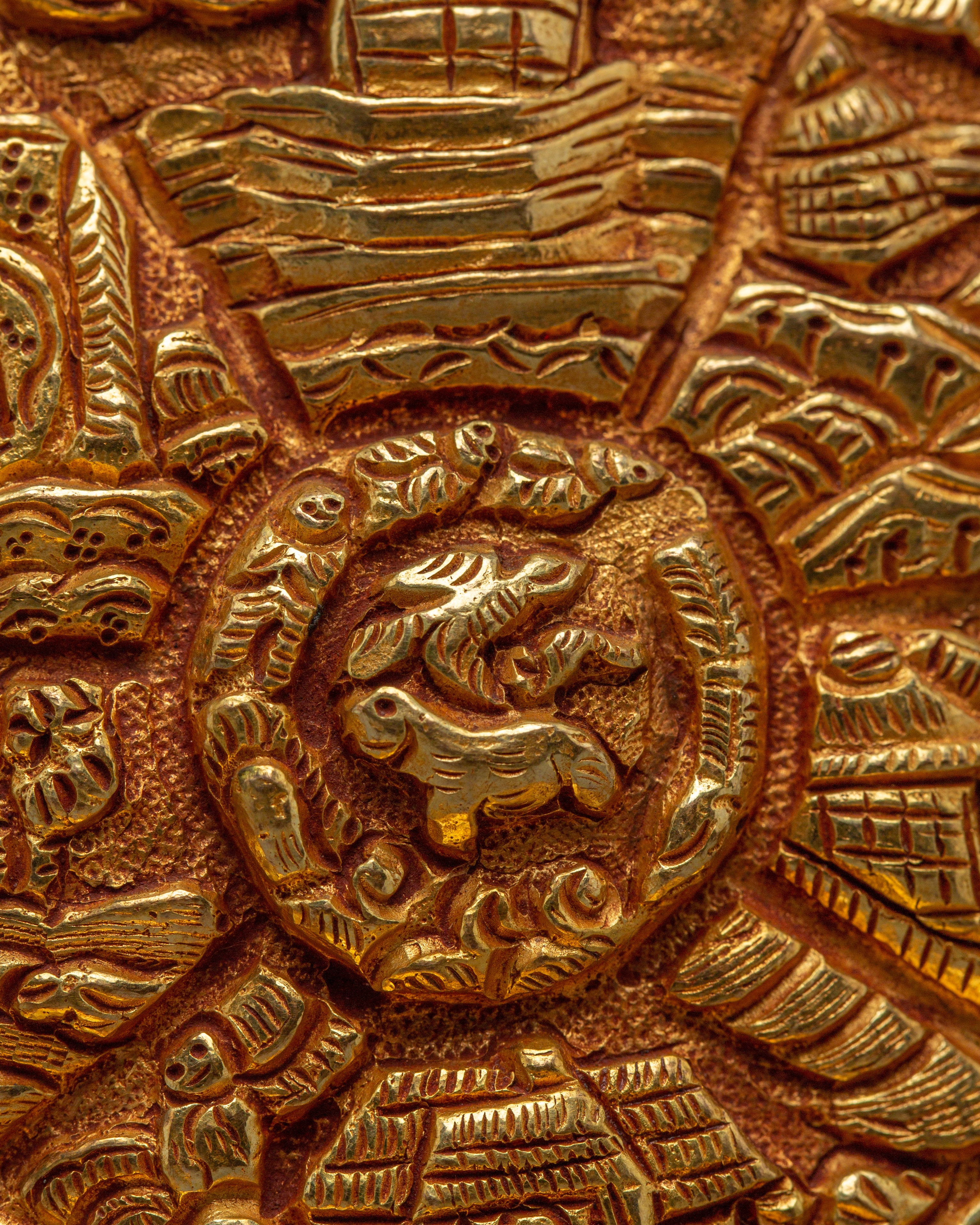 Wheel of Life Buddhist Statue | Tibetan Art for Altar, Shrine & Spiritual Decor