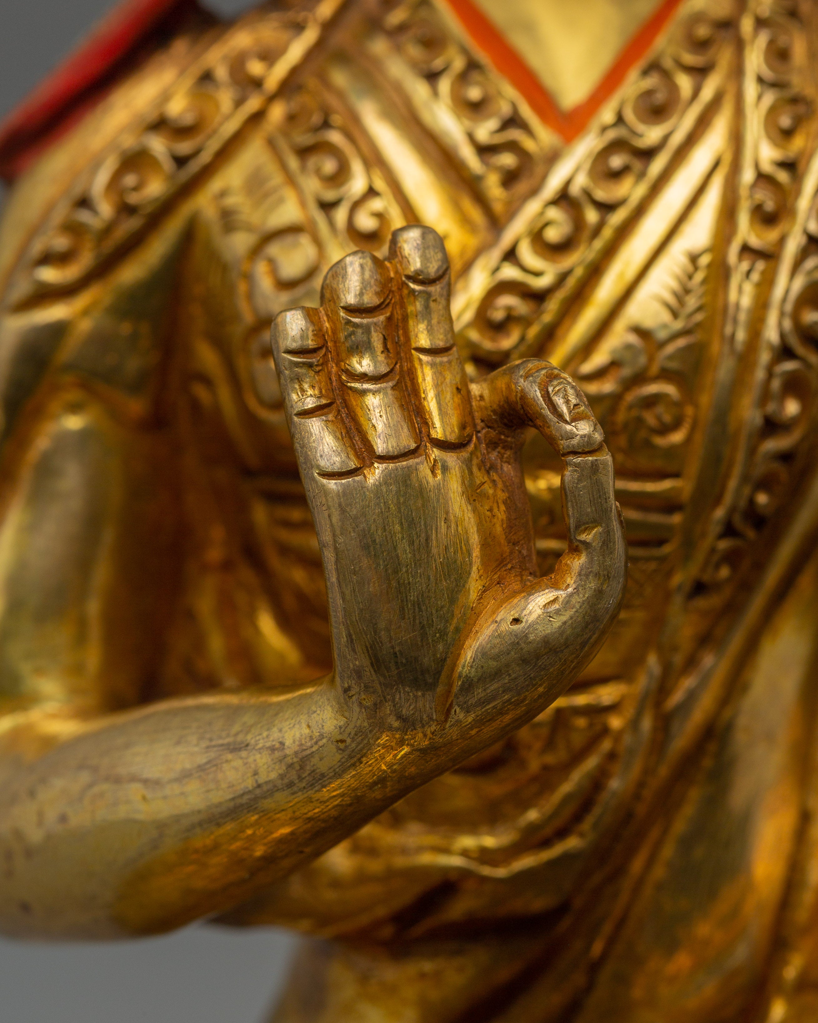 Handcrafted Tsongkhapa Set Statue | Spiritual Enlightenment and Meditation