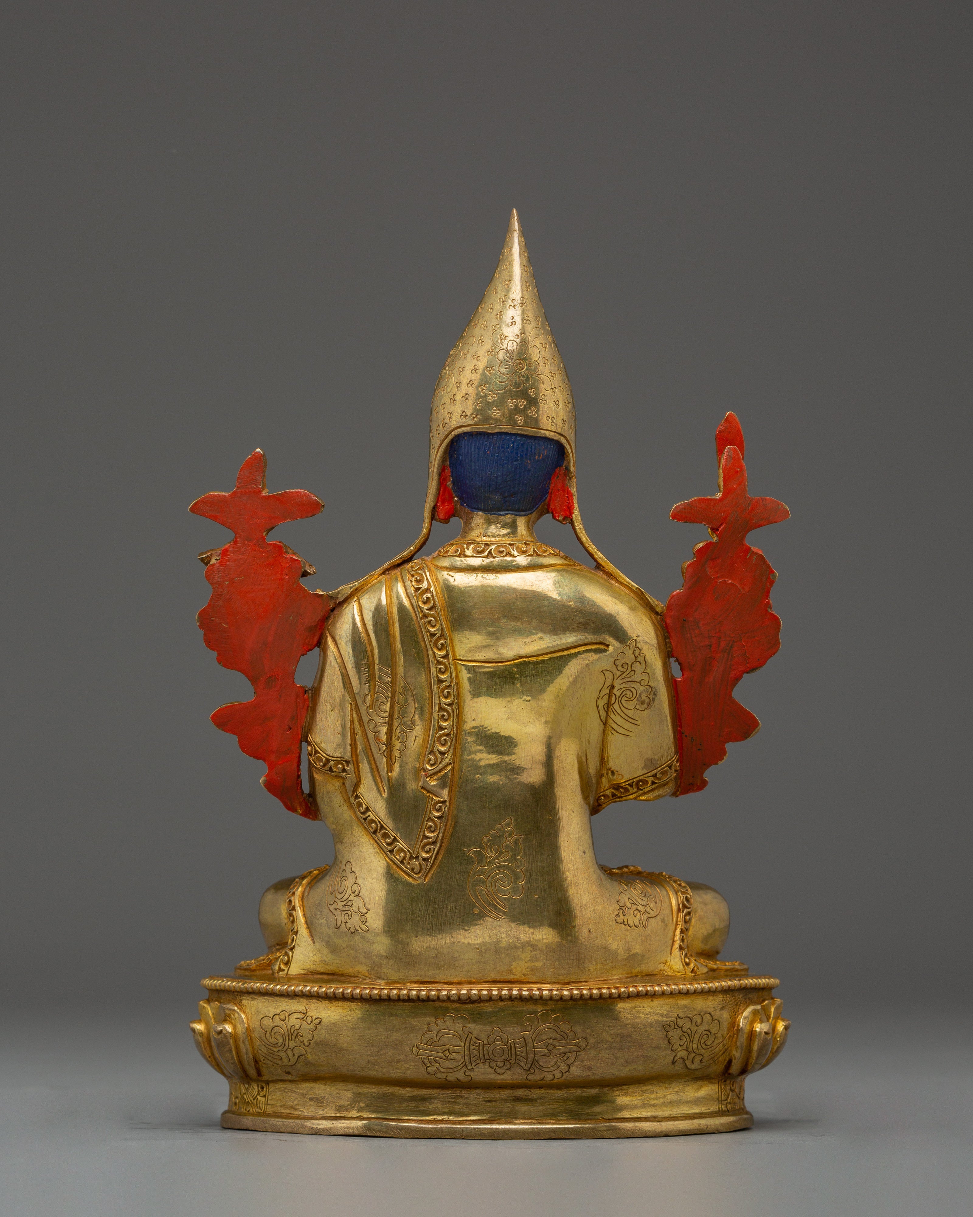 Handcrafted Tsongkhapa Set Statue | Spiritual Enlightenment and Meditation